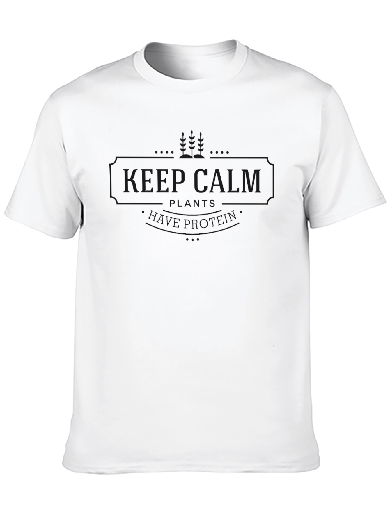 Mens Black Keep Calm Graphic Tee