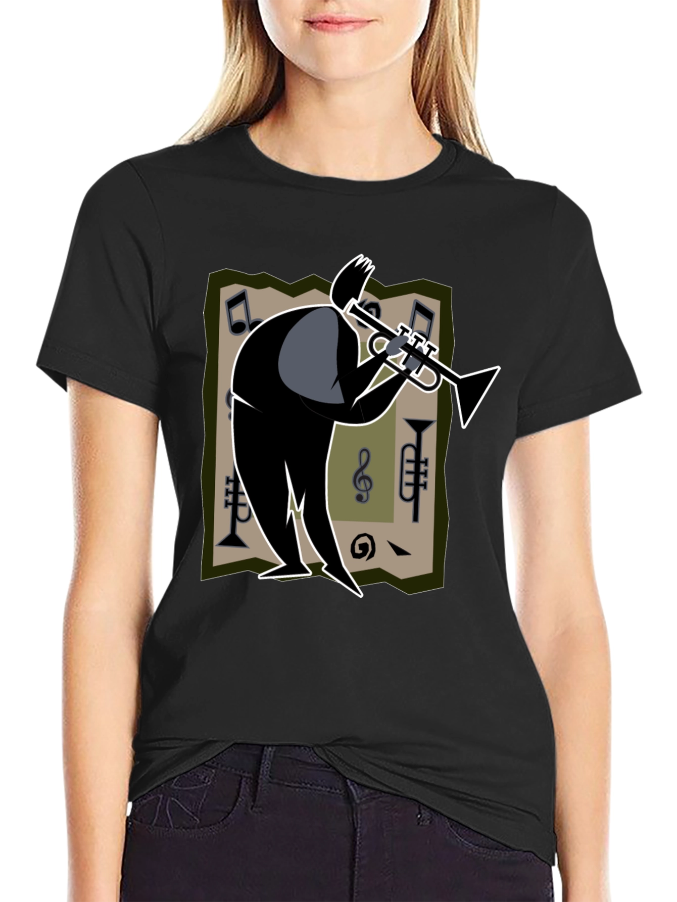 Cool Jazz Trumpet Player Graphic T-Shirt