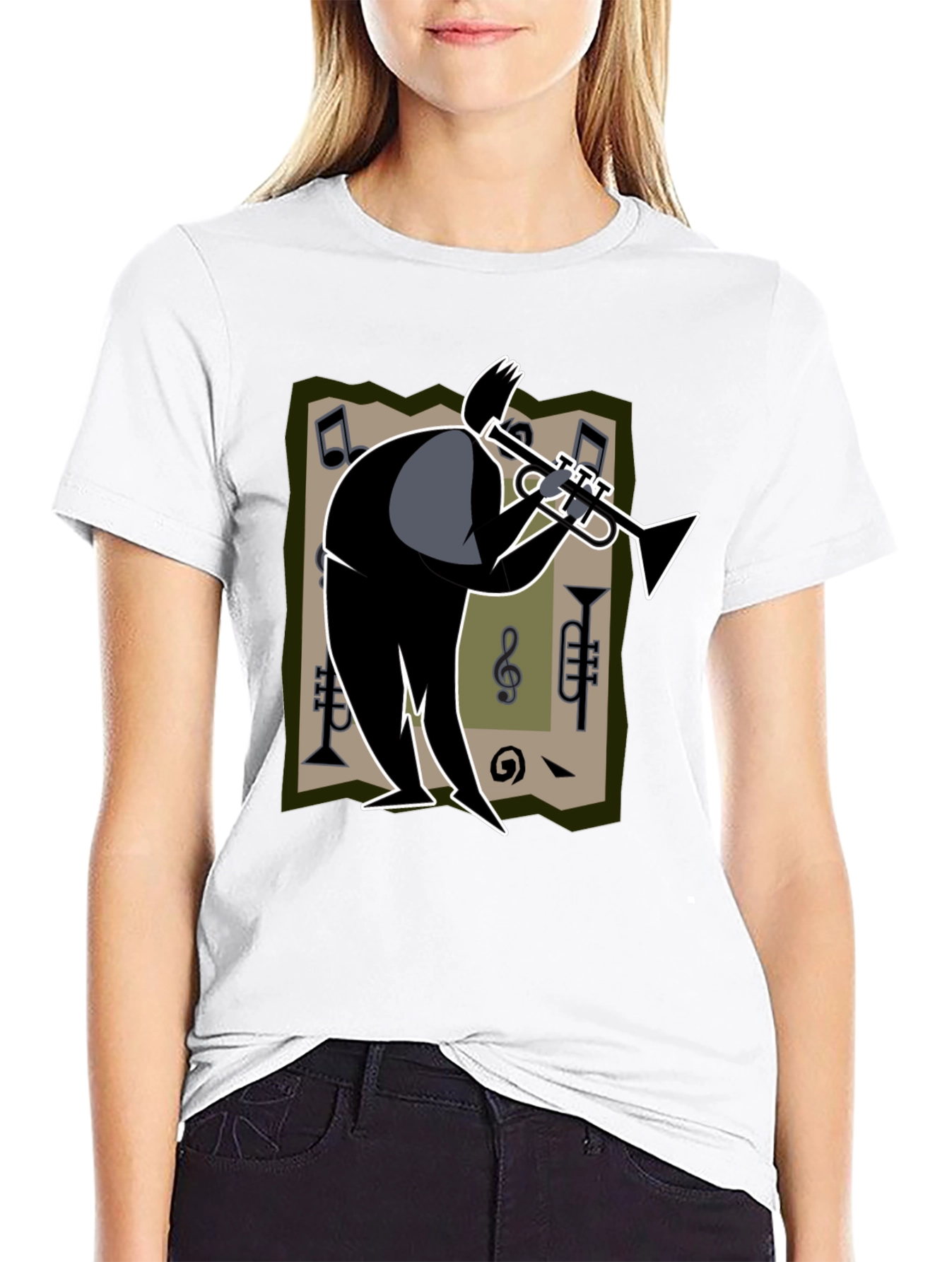 Cool Jazz Trumpet Player Graphic T-Shirt