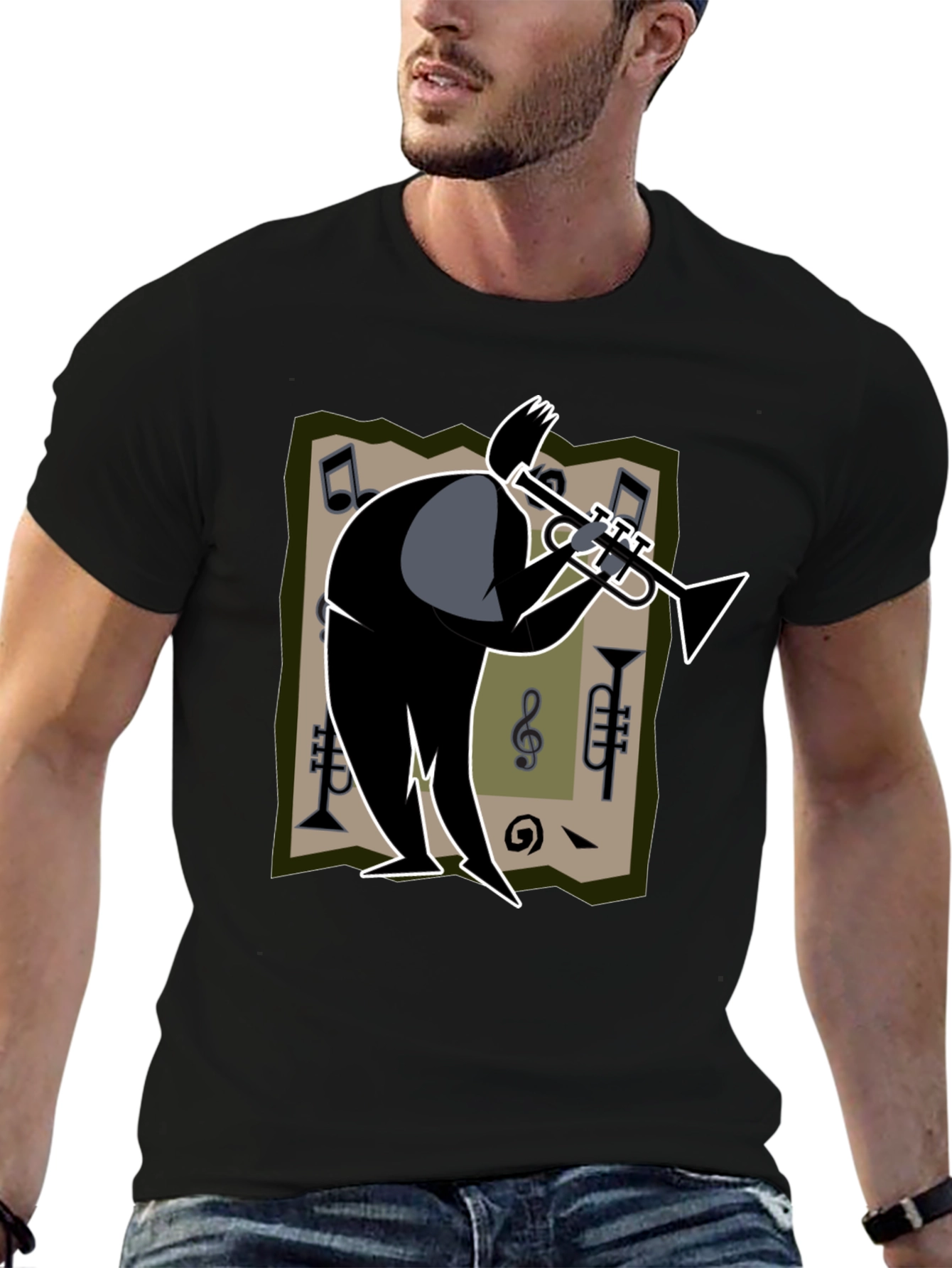 Cool Jazz Trumpet Player Graphic T-Shirt