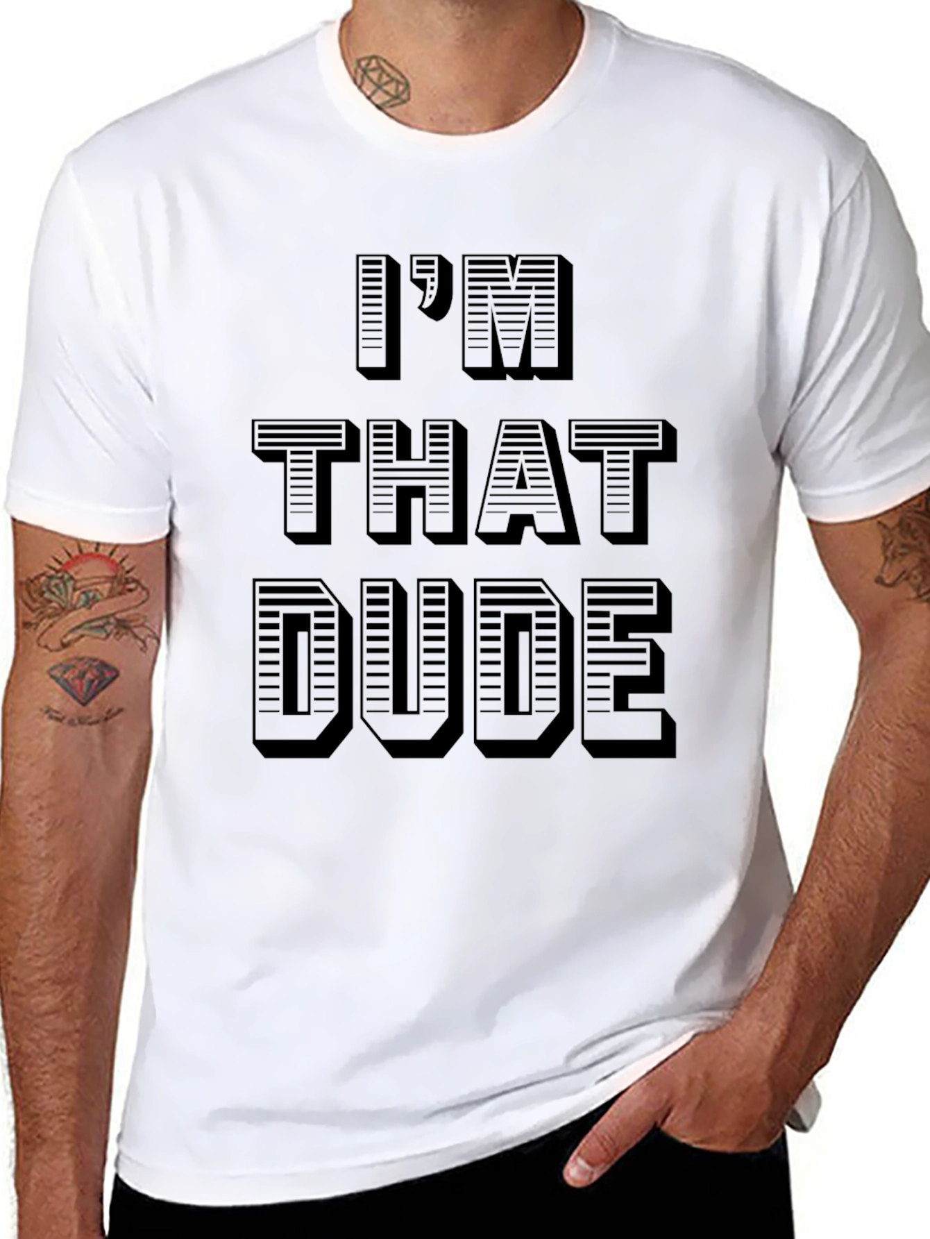 Im That Dude Graphic T-Shirt - Black Cotton Tee