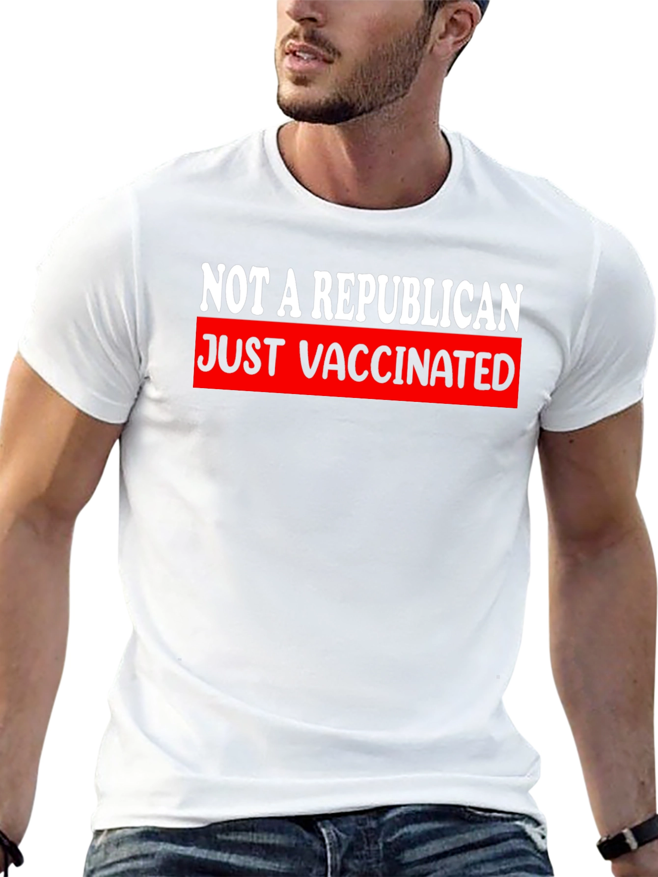 Just Vaccinated T-Shirt - Not A Republican Tee