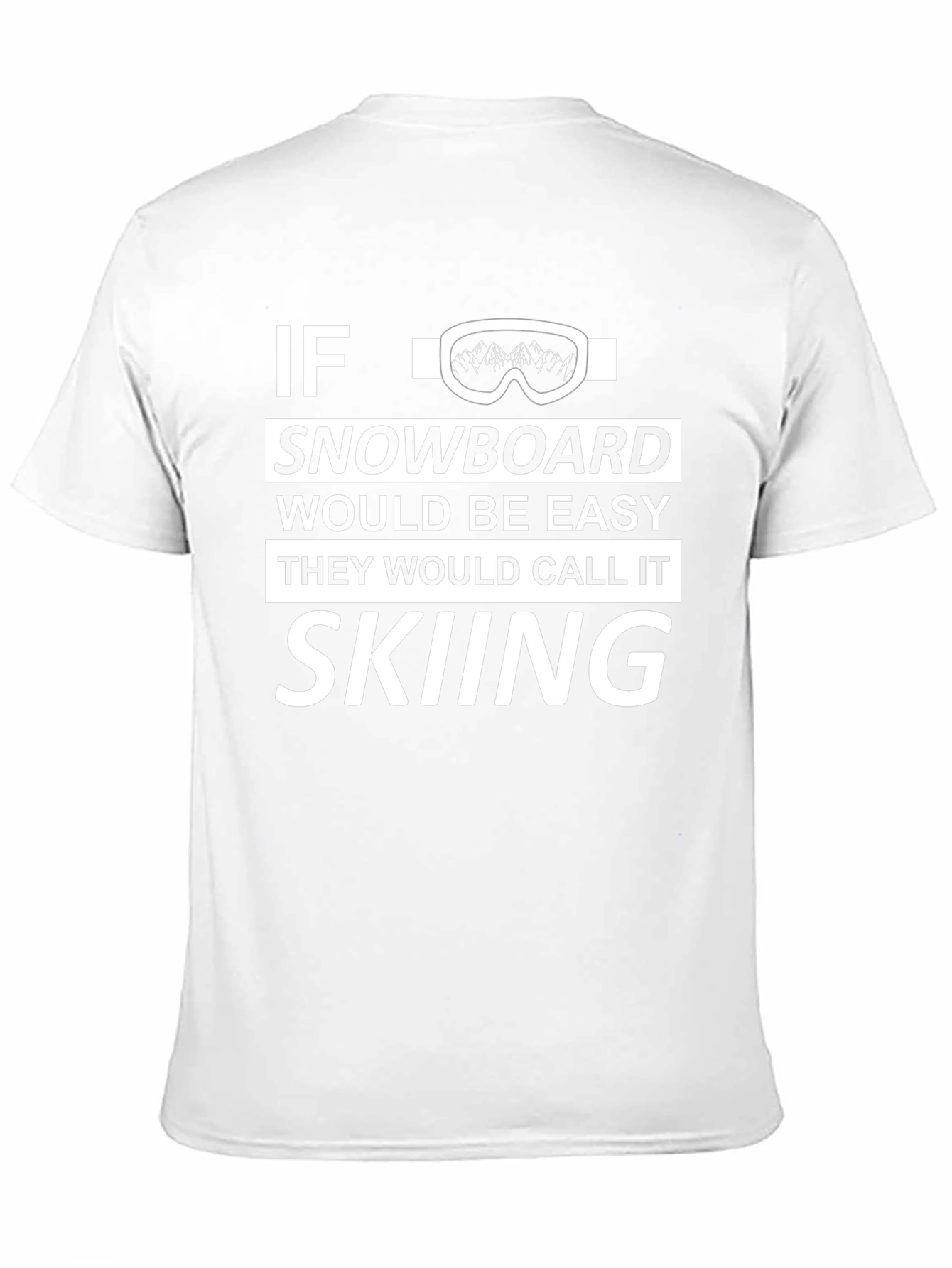 Funny Snowboard vs Skiing Graphic Tee