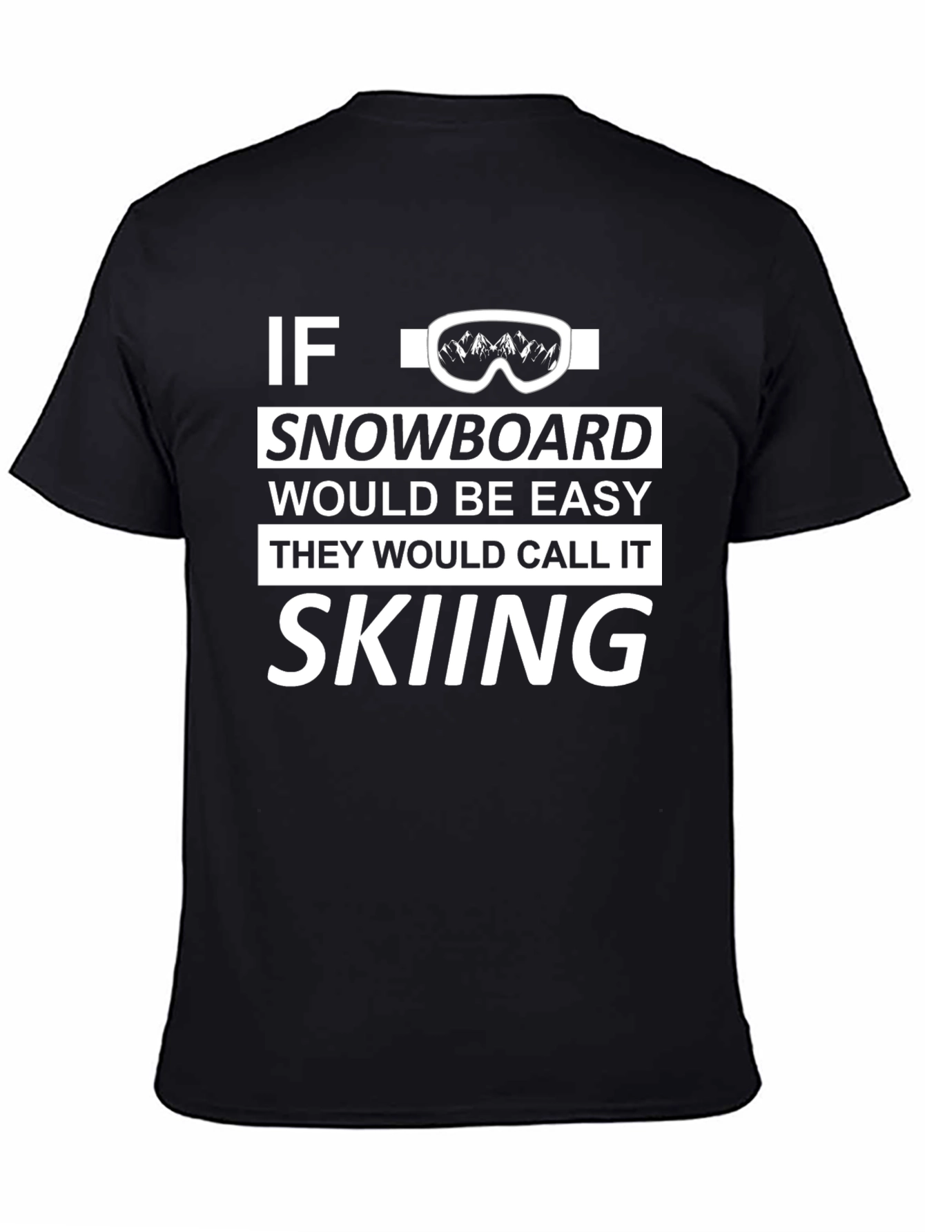 Funny Snowboard vs Skiing Graphic Tee