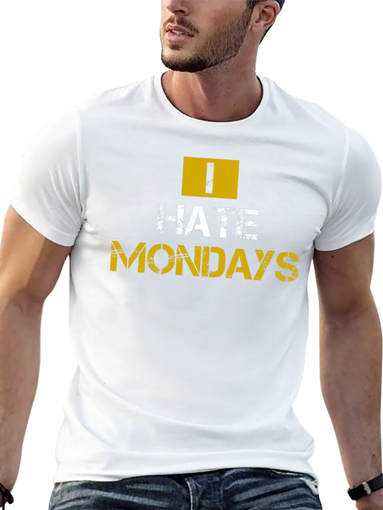I Hate Mondays Graphic T-Shirt - Mens Black Tee