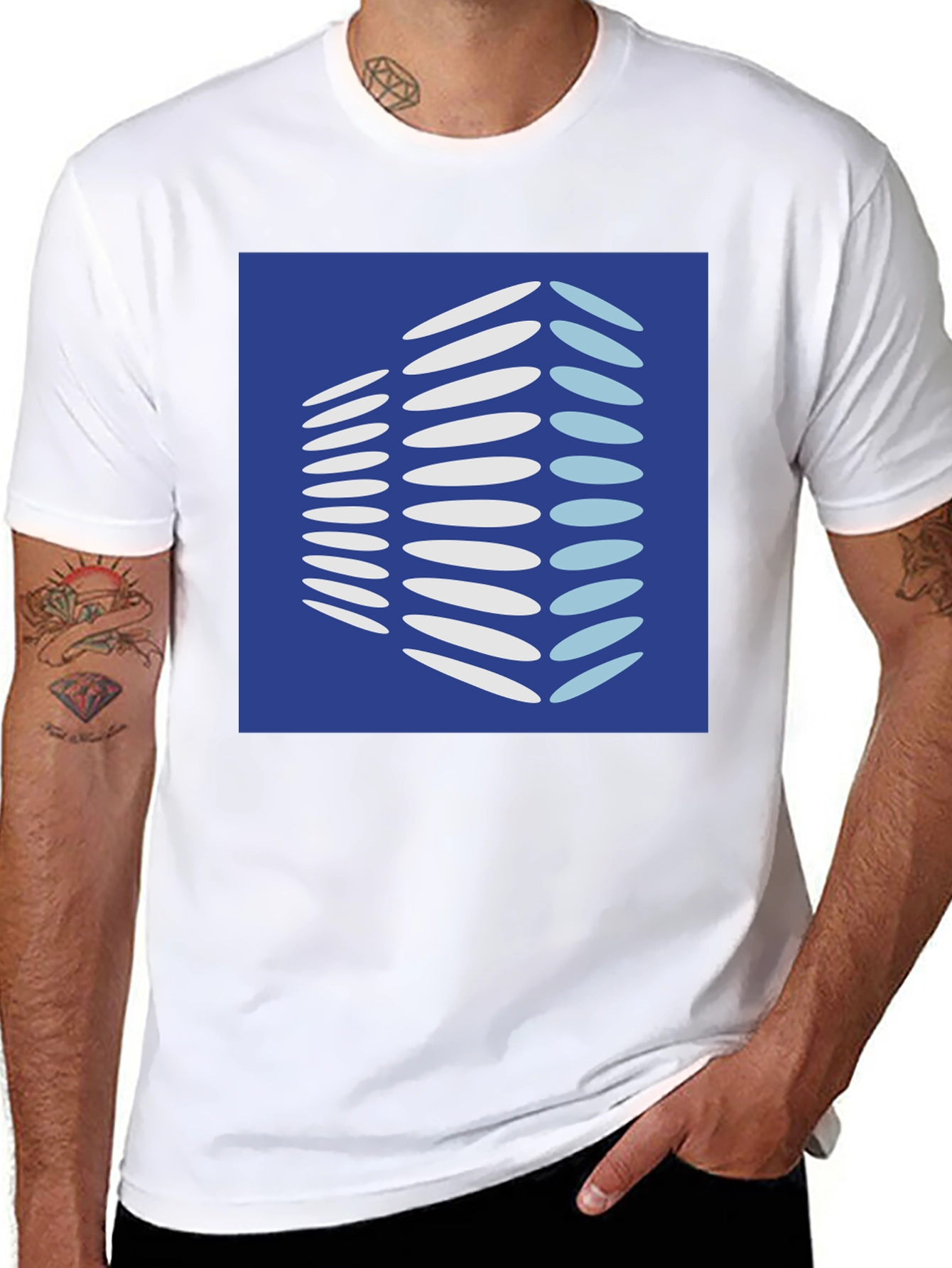 Modern Building Graphic Tee - Black Cotton Shirt