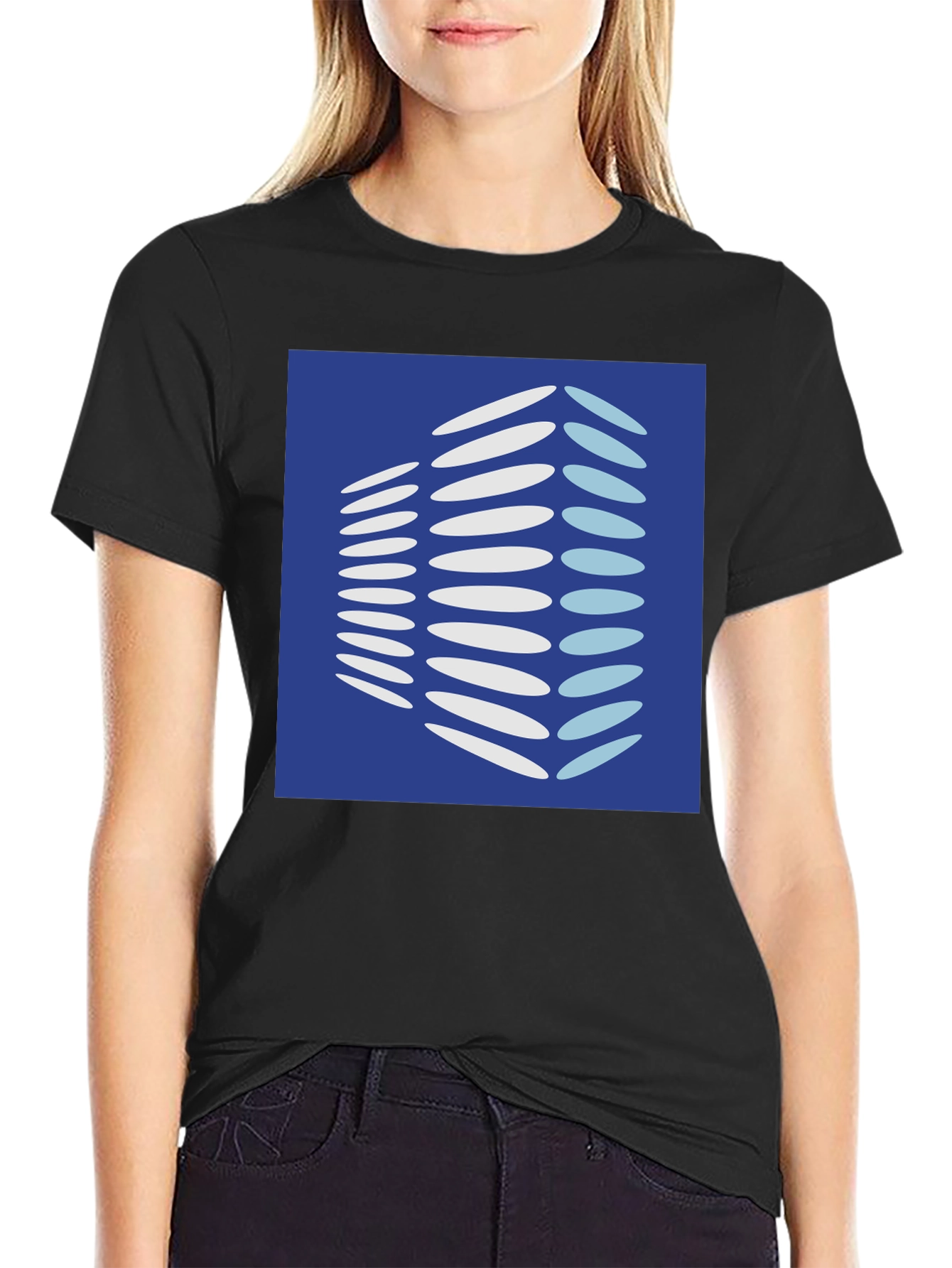 Modern Building Graphic Tee - Black Cotton Shirt