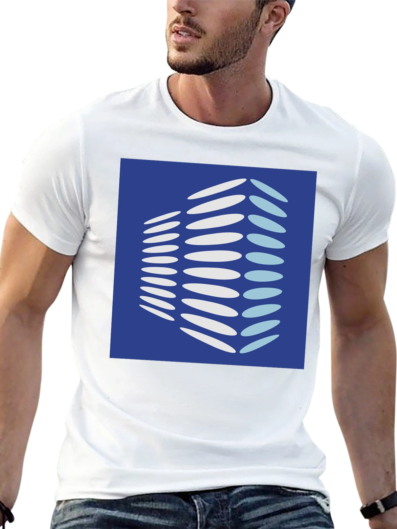Modern Building Graphic Tee - Black Cotton Shirt
