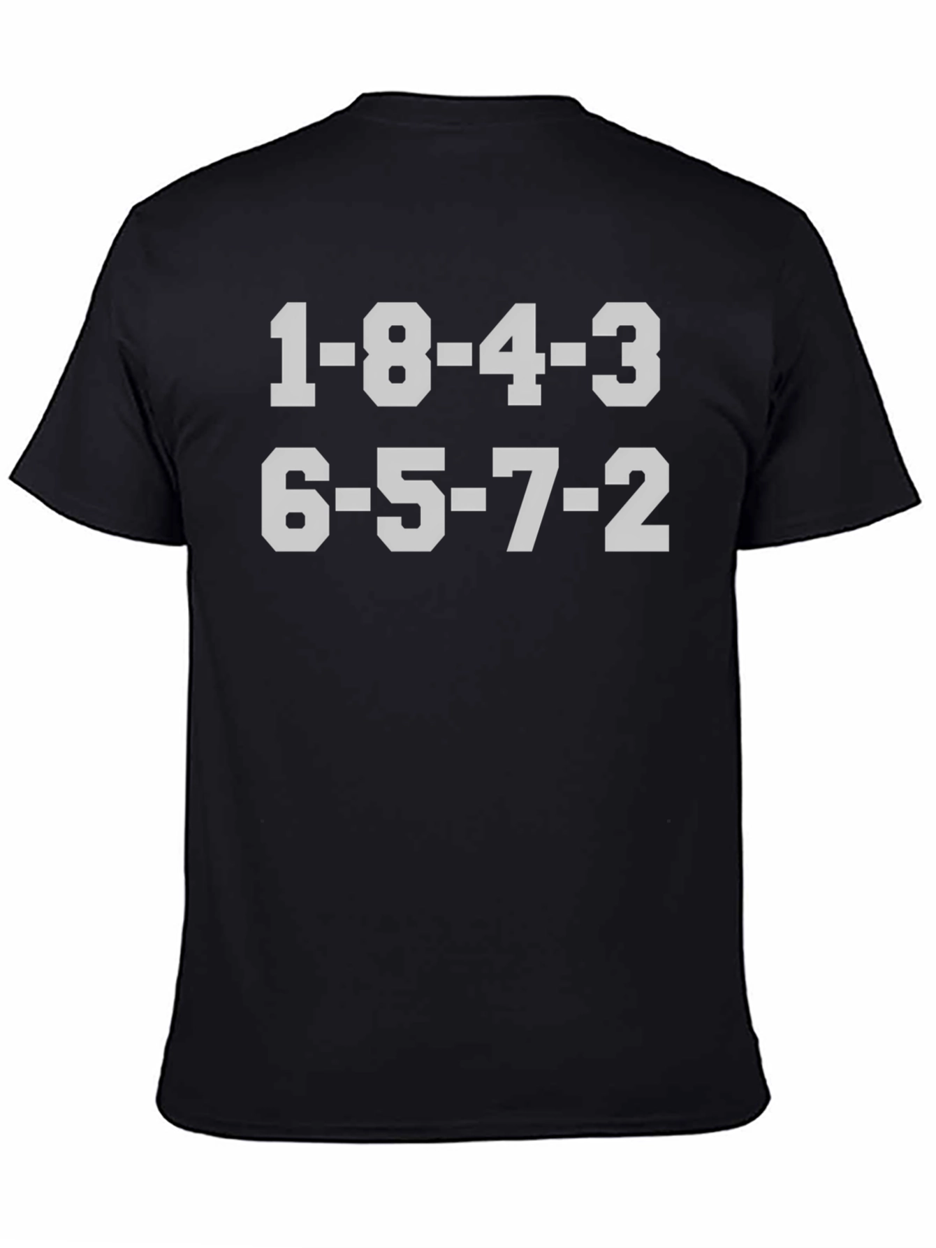 1-8-4-3 6-5-7-2 T-Shirt Black Engine Firing Order Tee