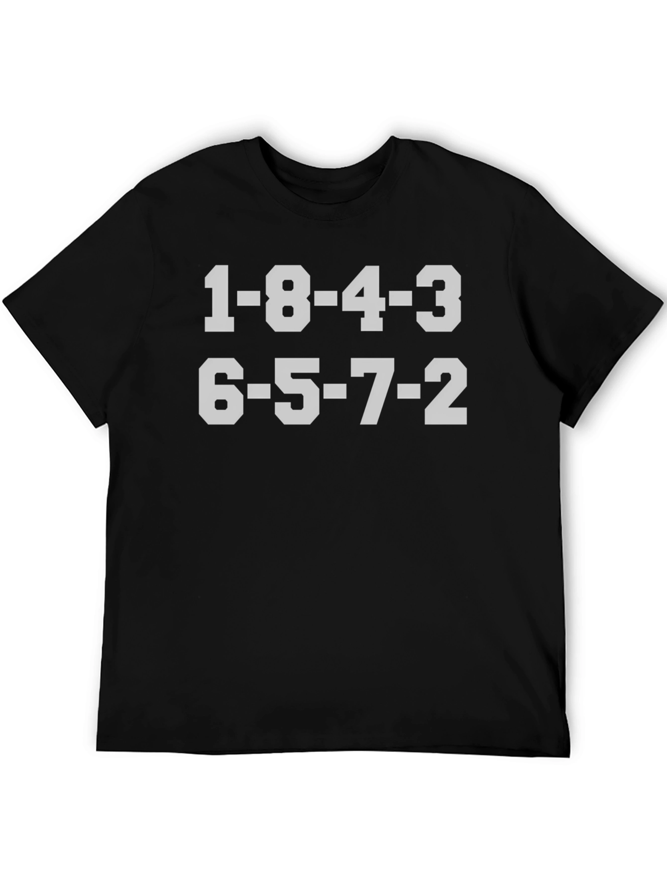 1-8-4-3 6-5-7-2 T-Shirt Black Engine Firing Order Tee