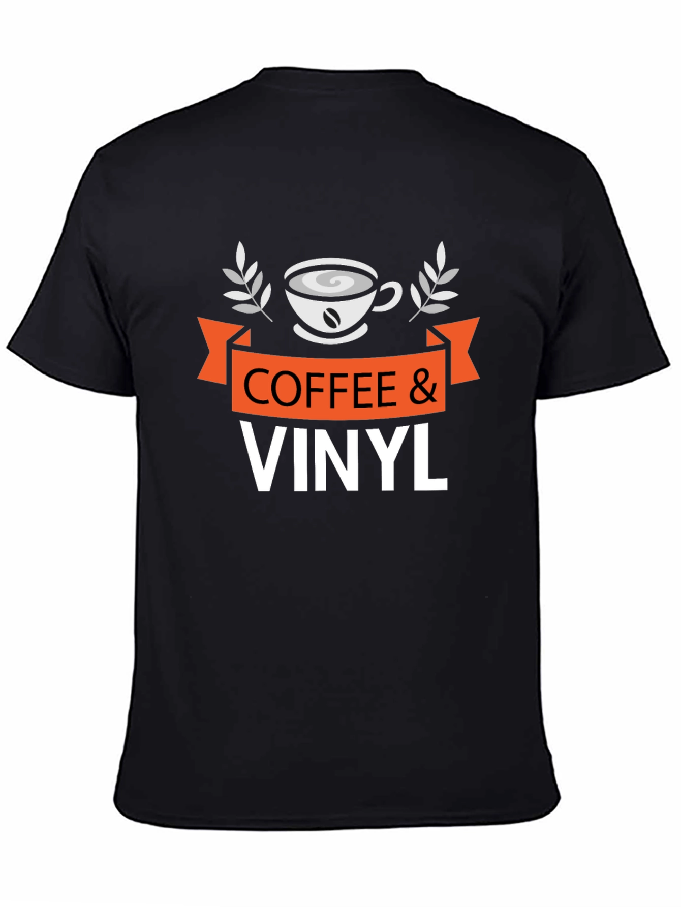 Coffee & Vinyl Graphic Tee - Music Lovers Shirt