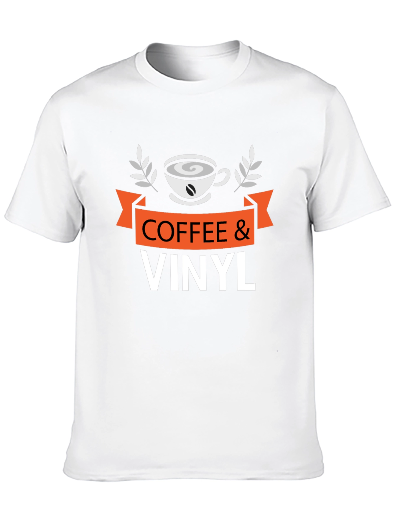 Coffee & Vinyl Graphic Tee - Music Lovers Shirt