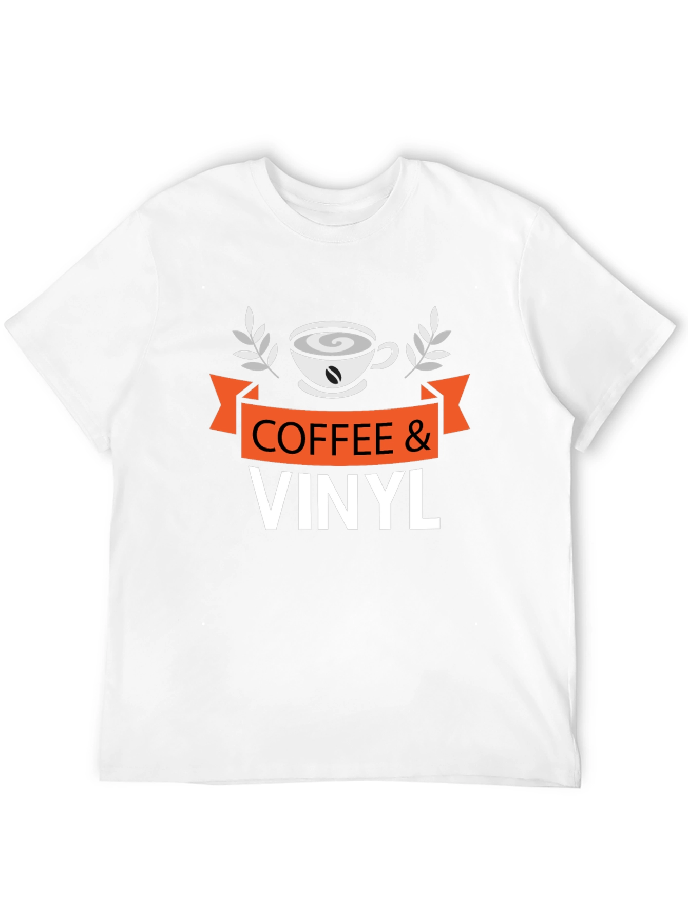 Coffee & Vinyl Graphic Tee - Music Lovers Shirt