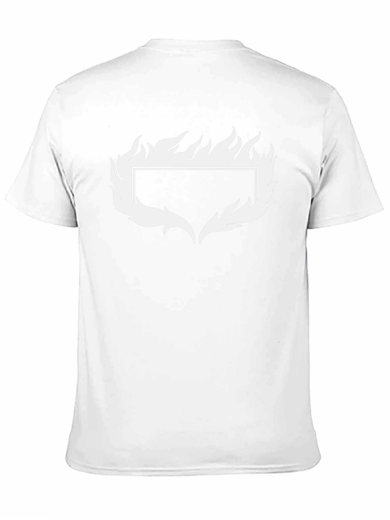 Cool Flame Graphic Tee - Black Cotton Casual Shirt