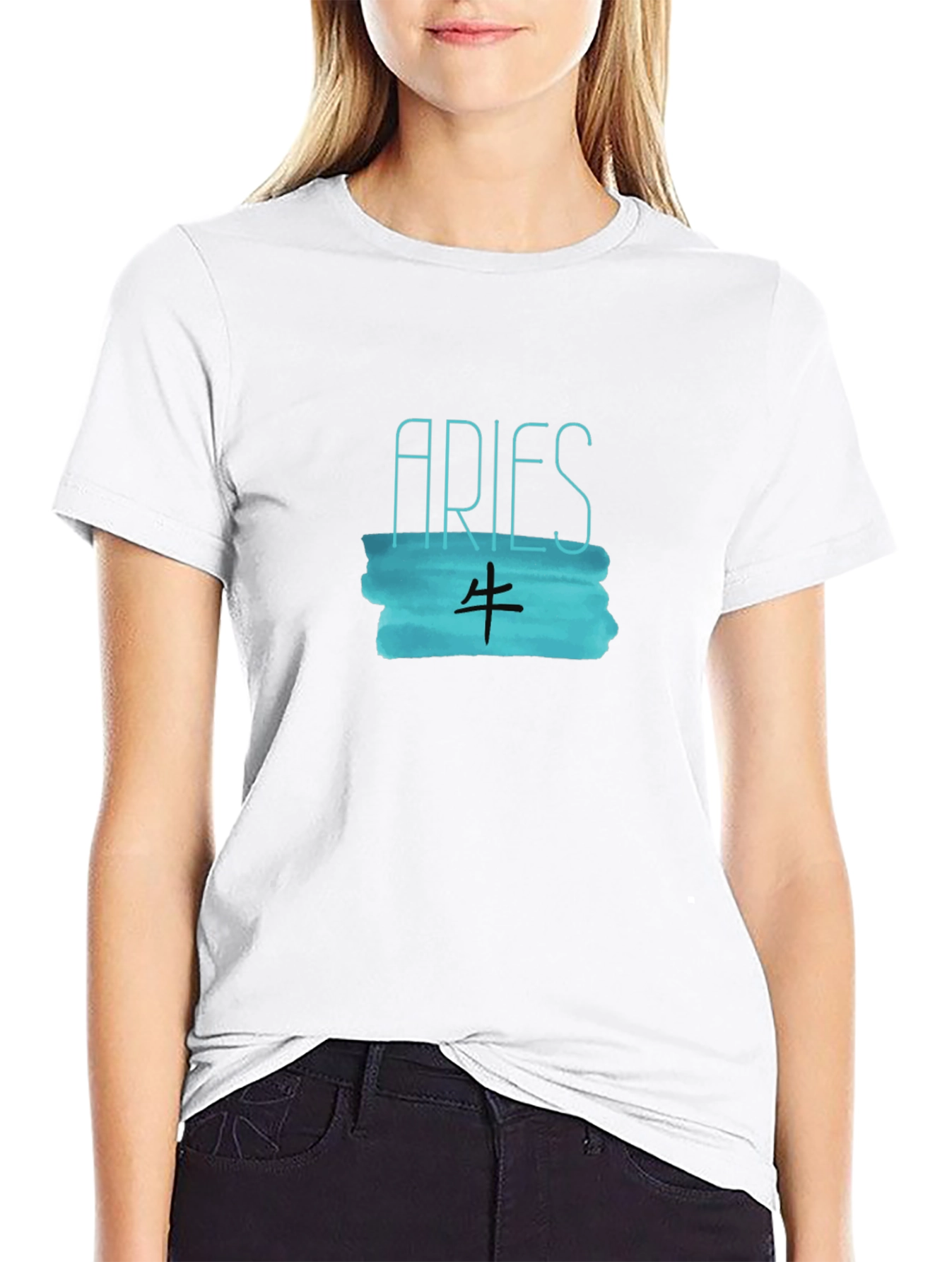 Zodiac Aries Graphic Tee - Trendy Astrology Shirt