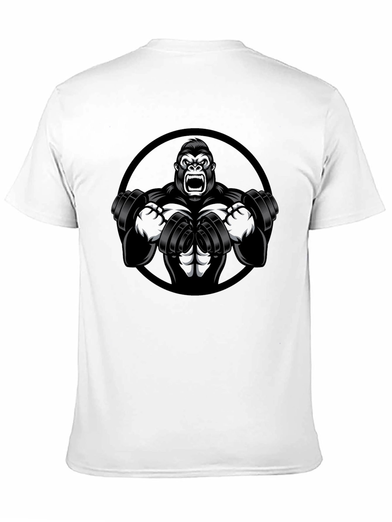Gorilla Gym Black Graphic Tee