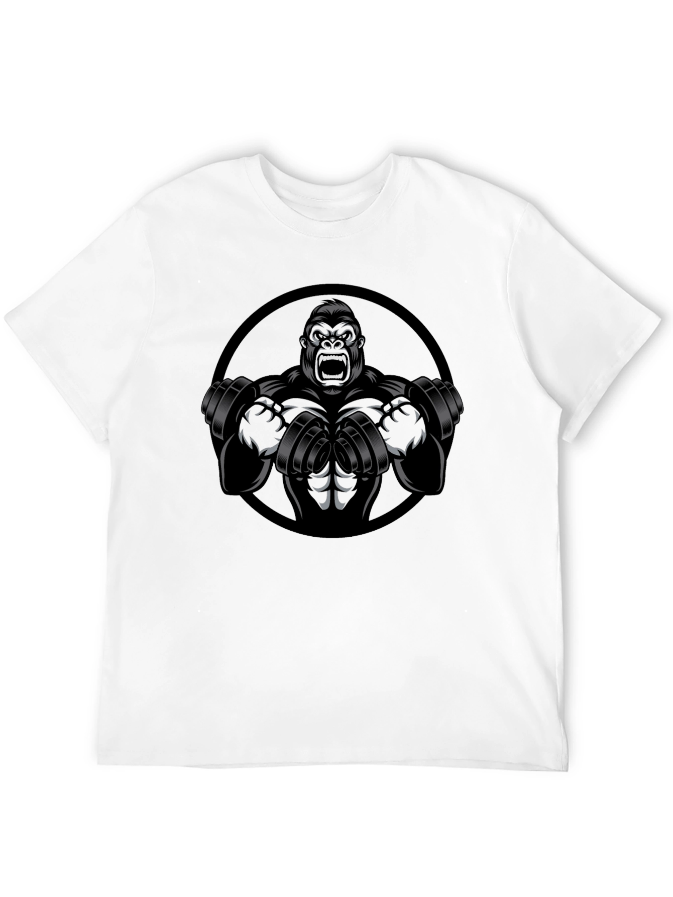 Gorilla Gym Black Graphic Tee