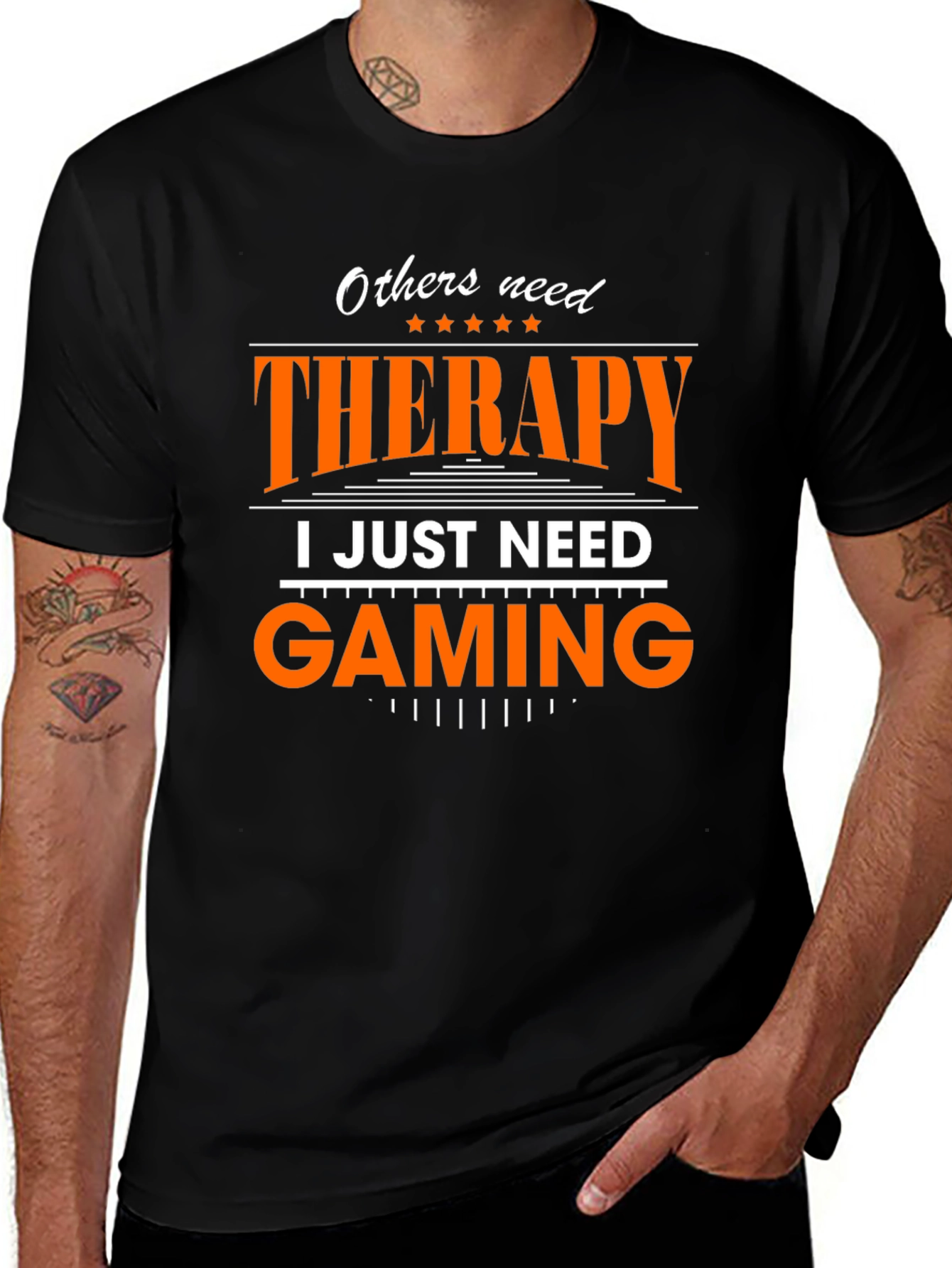Gamer T-Shirt - Therapy vs. Gaming