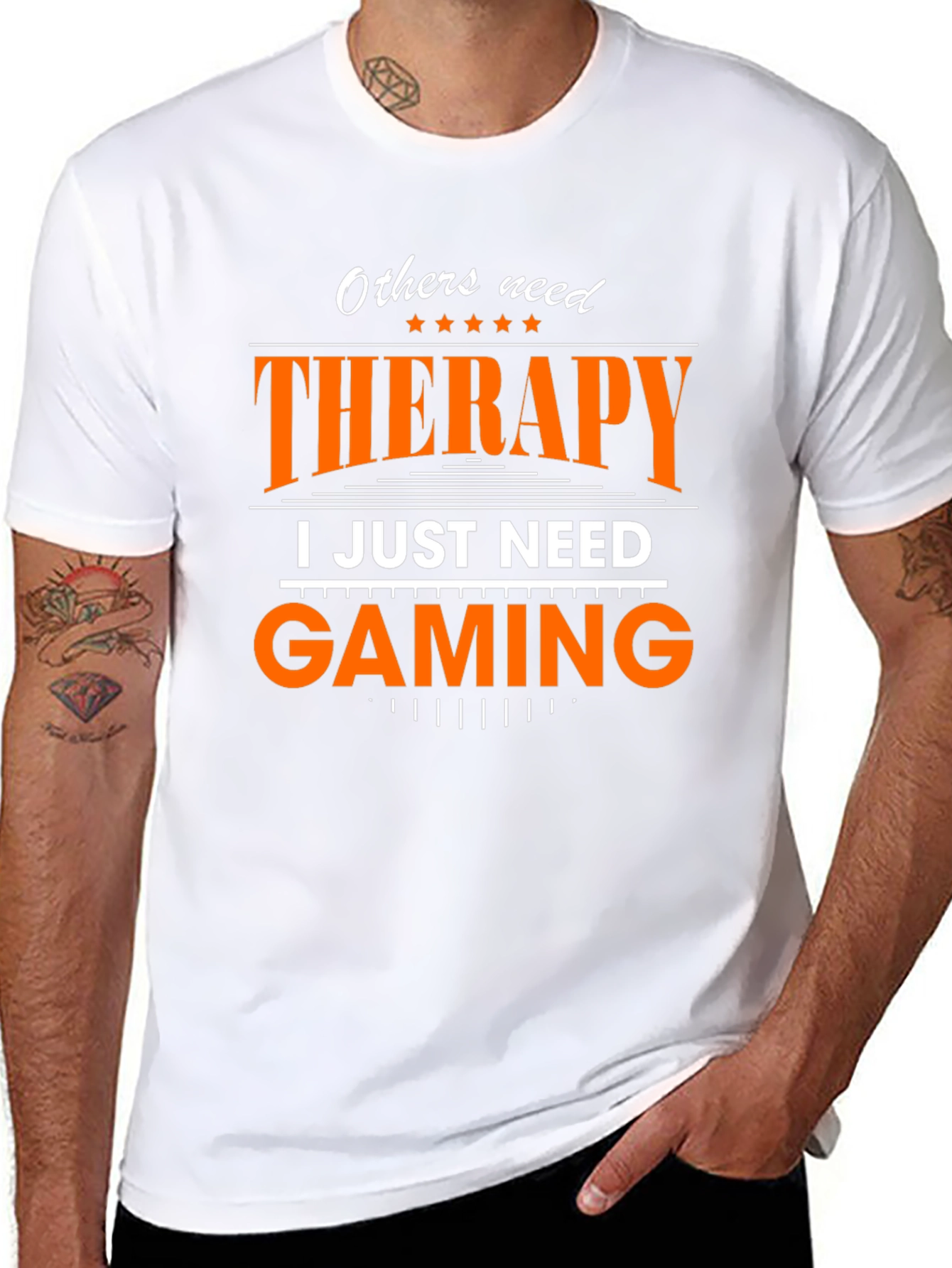 Gamer T-Shirt - Therapy vs. Gaming