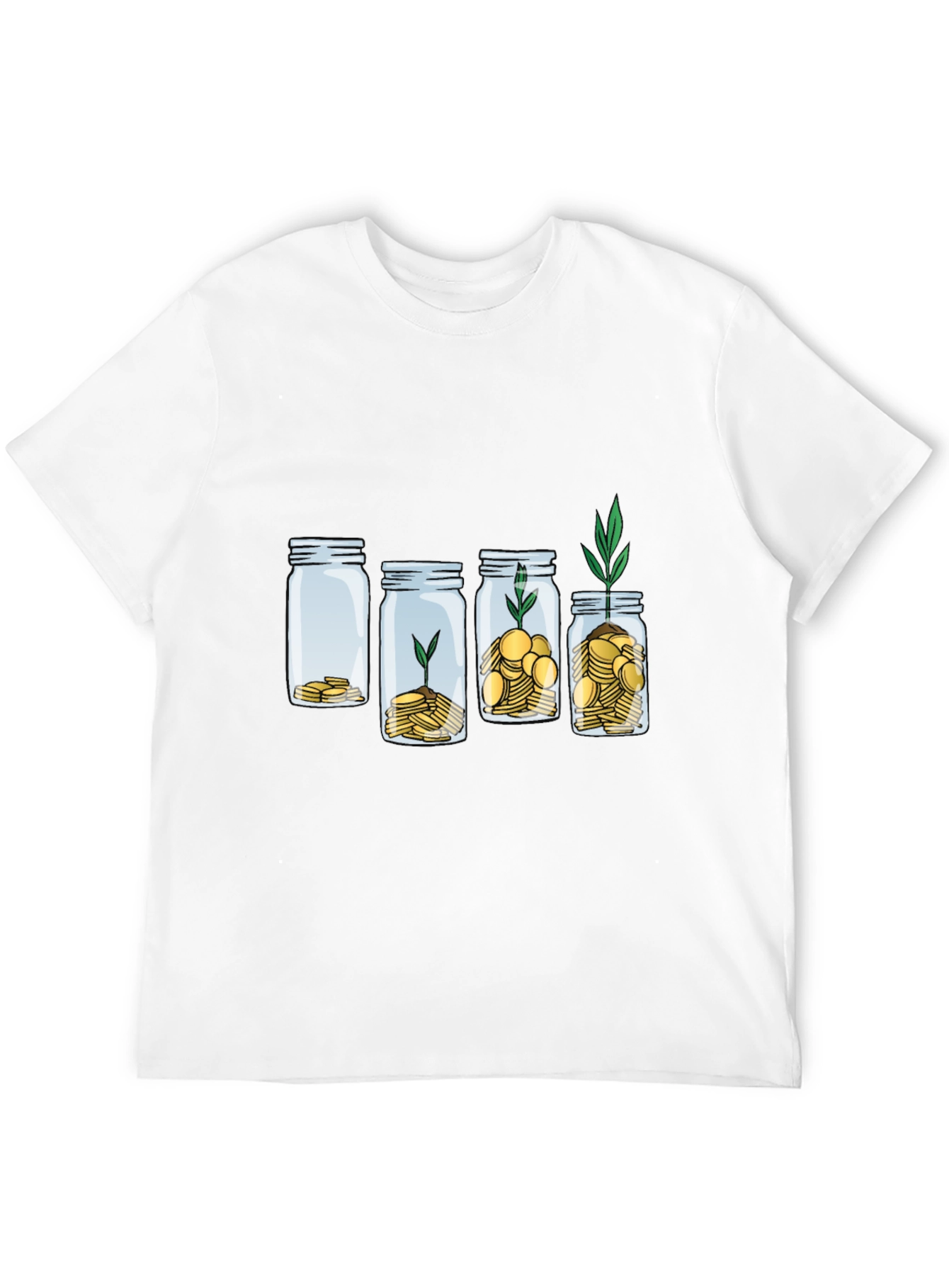 Growth Investment T-Shirt: Money Jar Plant Tee