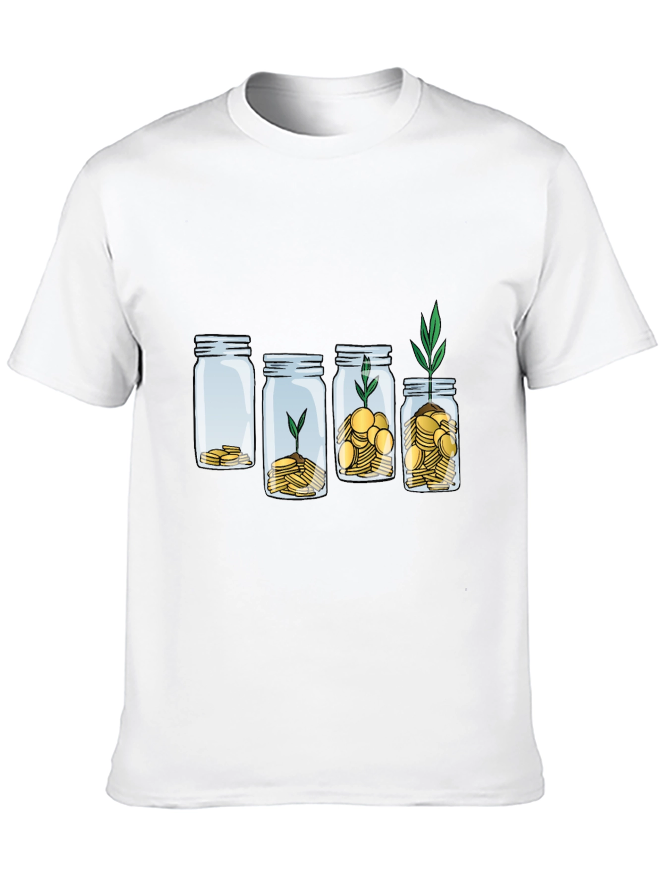 Growth Investment T-Shirt: Money Jar Plant Tee