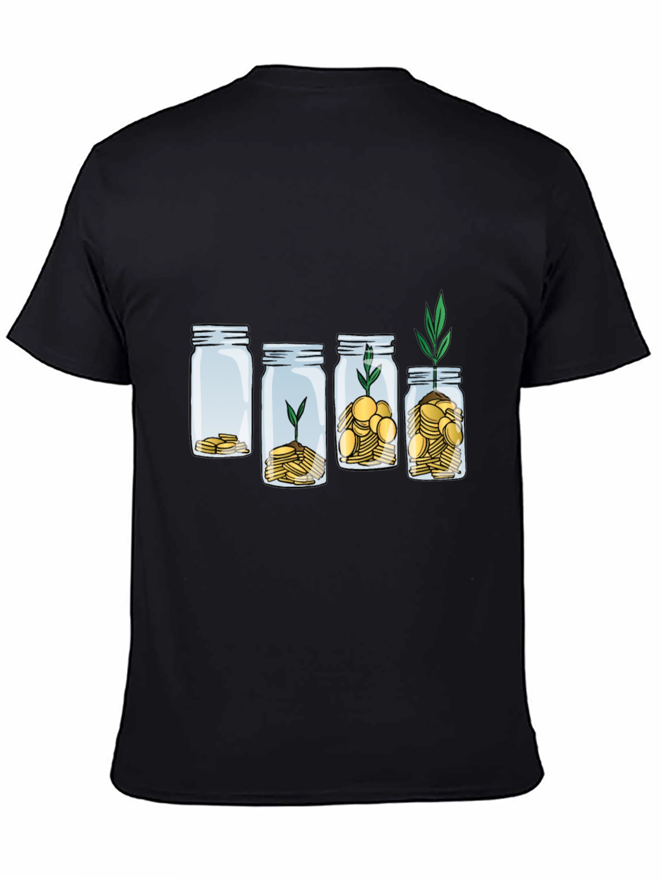 Growth Investment T-Shirt: Money Jar Plant Tee