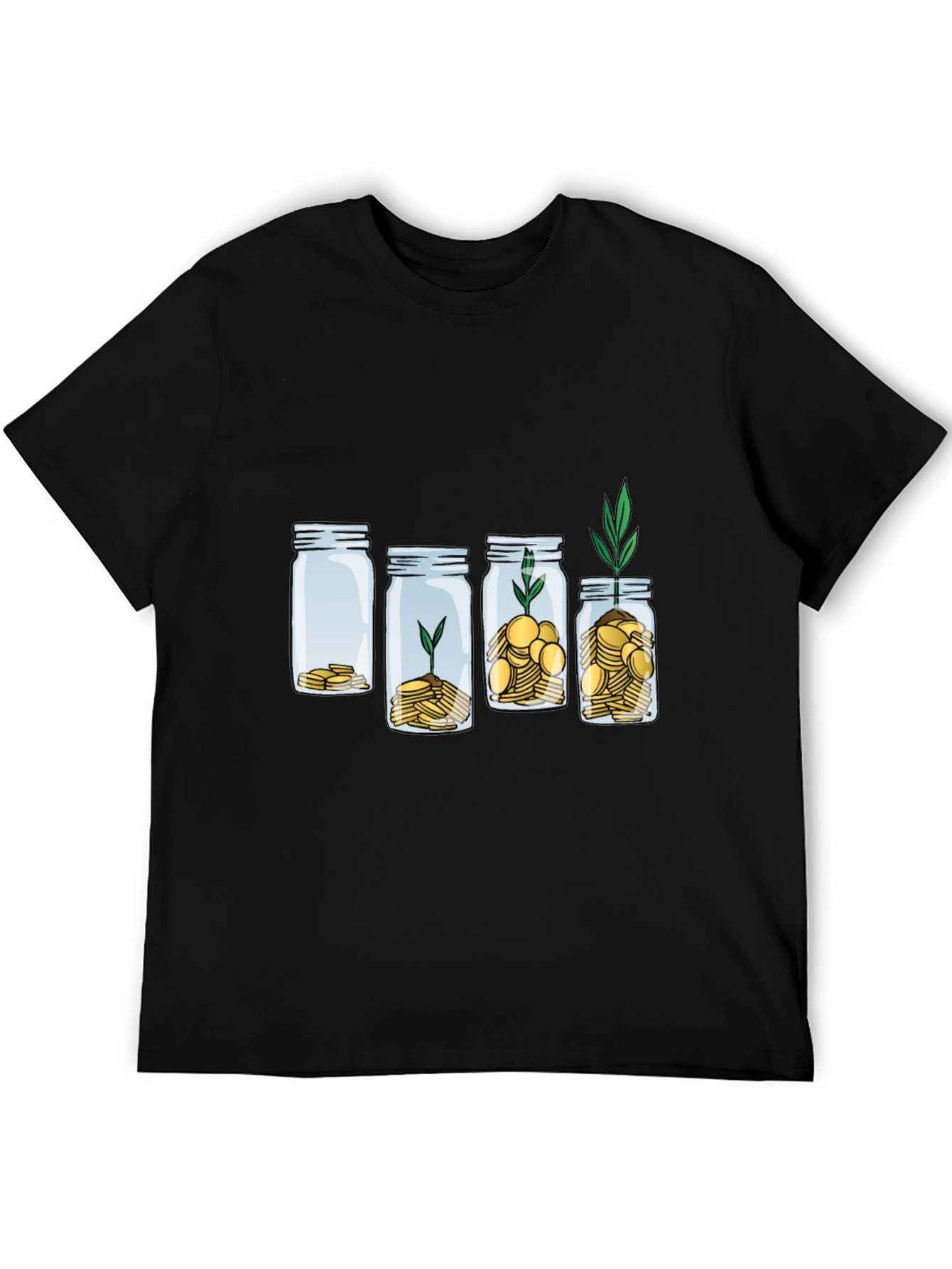 Growth Investment T-Shirt: Money Jar Plant Tee