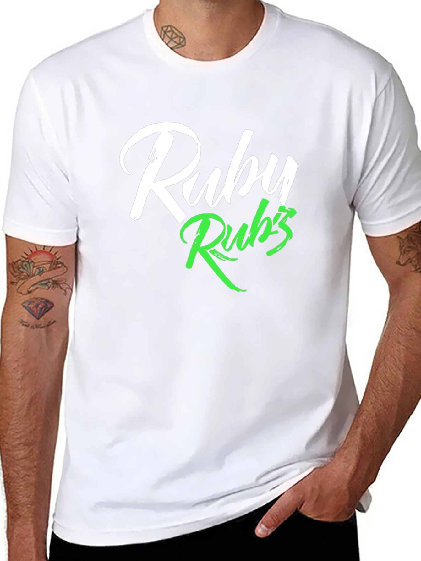 Ruby Rubs T-Shirt - Black Graphic Tee