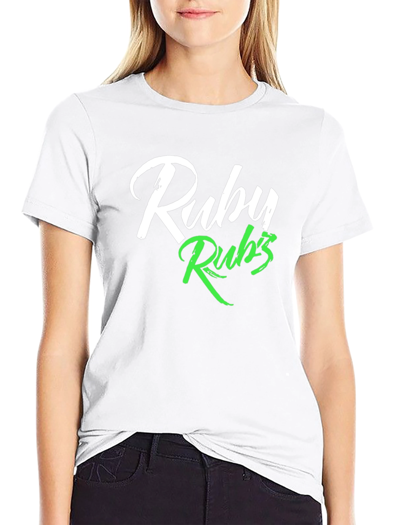 Ruby Rubs T-Shirt - Black Graphic Tee