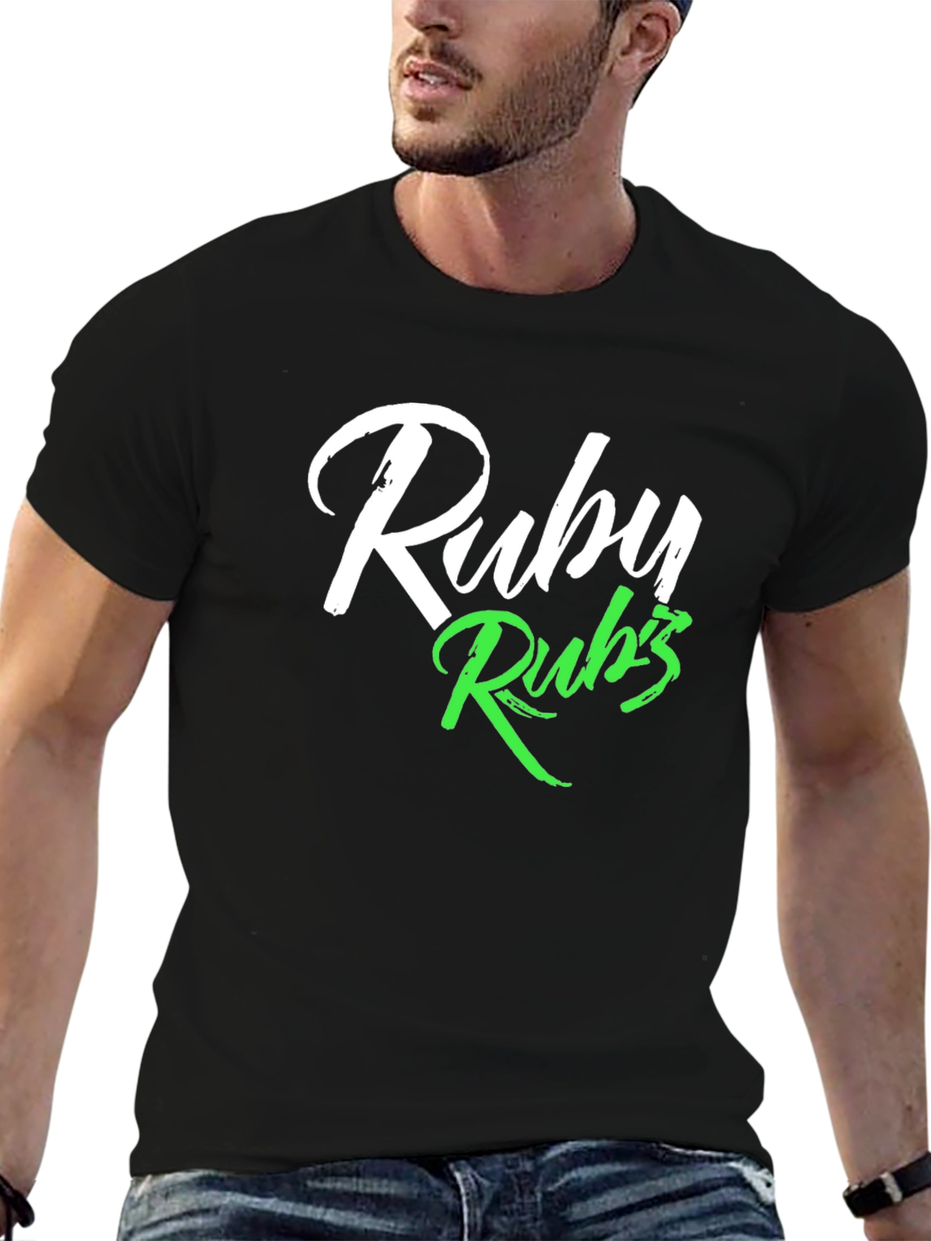 Ruby Rubs T-Shirt - Black Graphic Tee