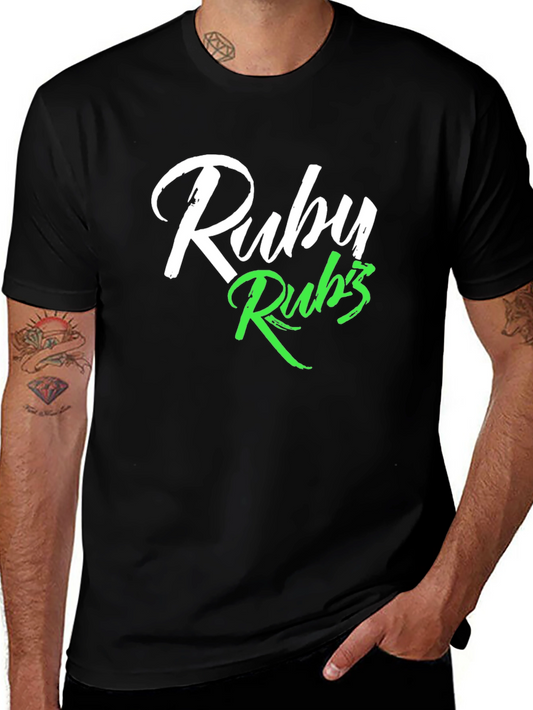 Ruby Rubs T-Shirt - Black Graphic Tee