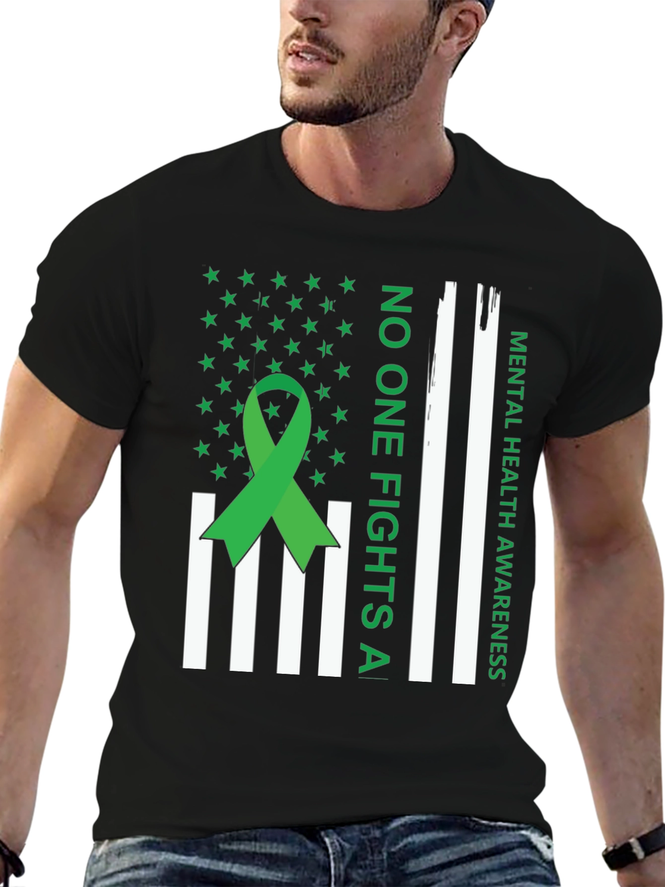 Mental Health Awareness T-Shirt: No One Fights Alone