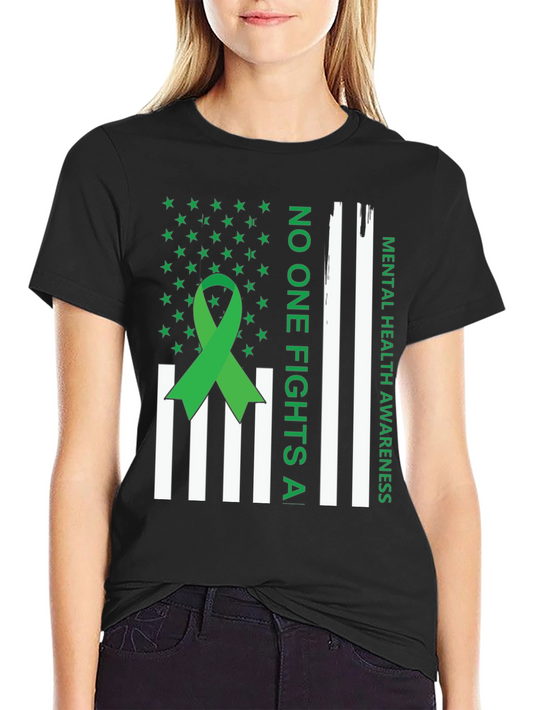Mental Health Awareness T-Shirt: No One Fights Alone