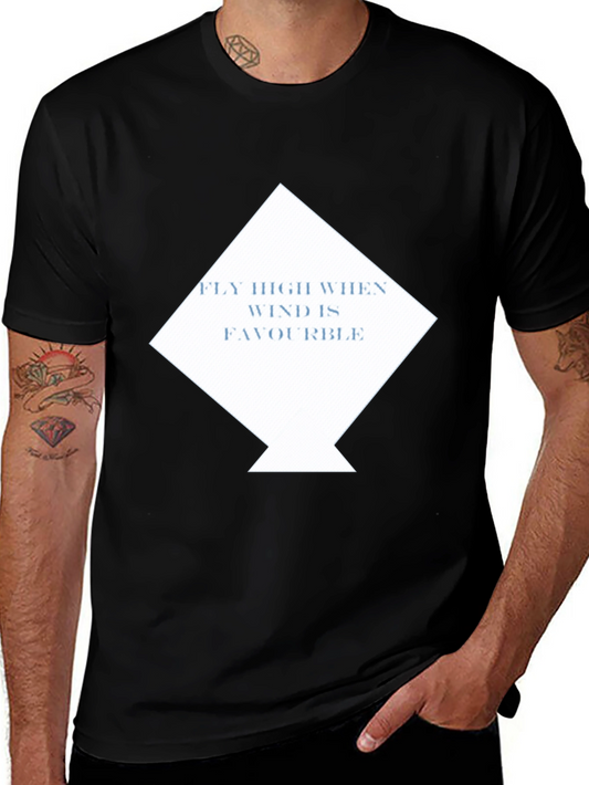 Motivational Kite Graphic Tee - Fly High T-Shirt