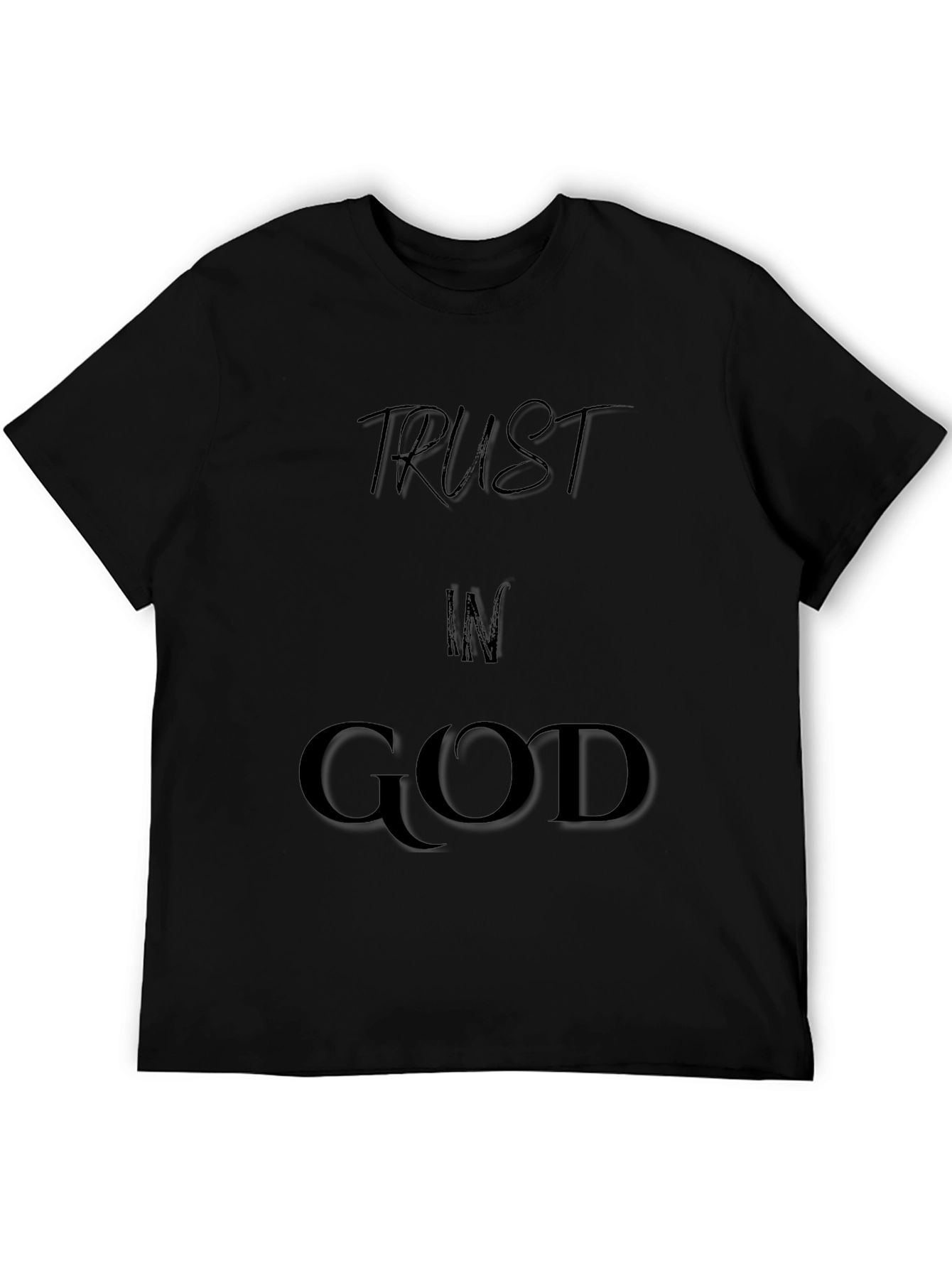 Trust In God Black Graphic Tee