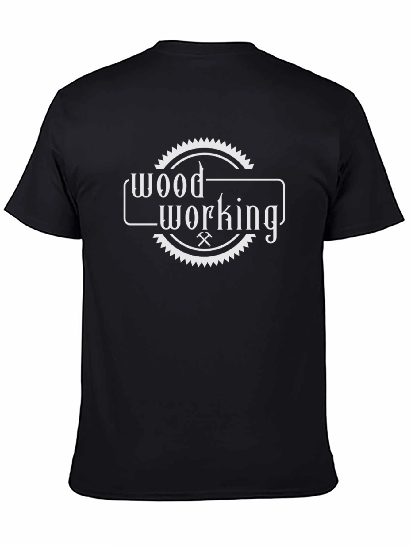 Woodworking T-Shirt - Black Crew Neck Tee