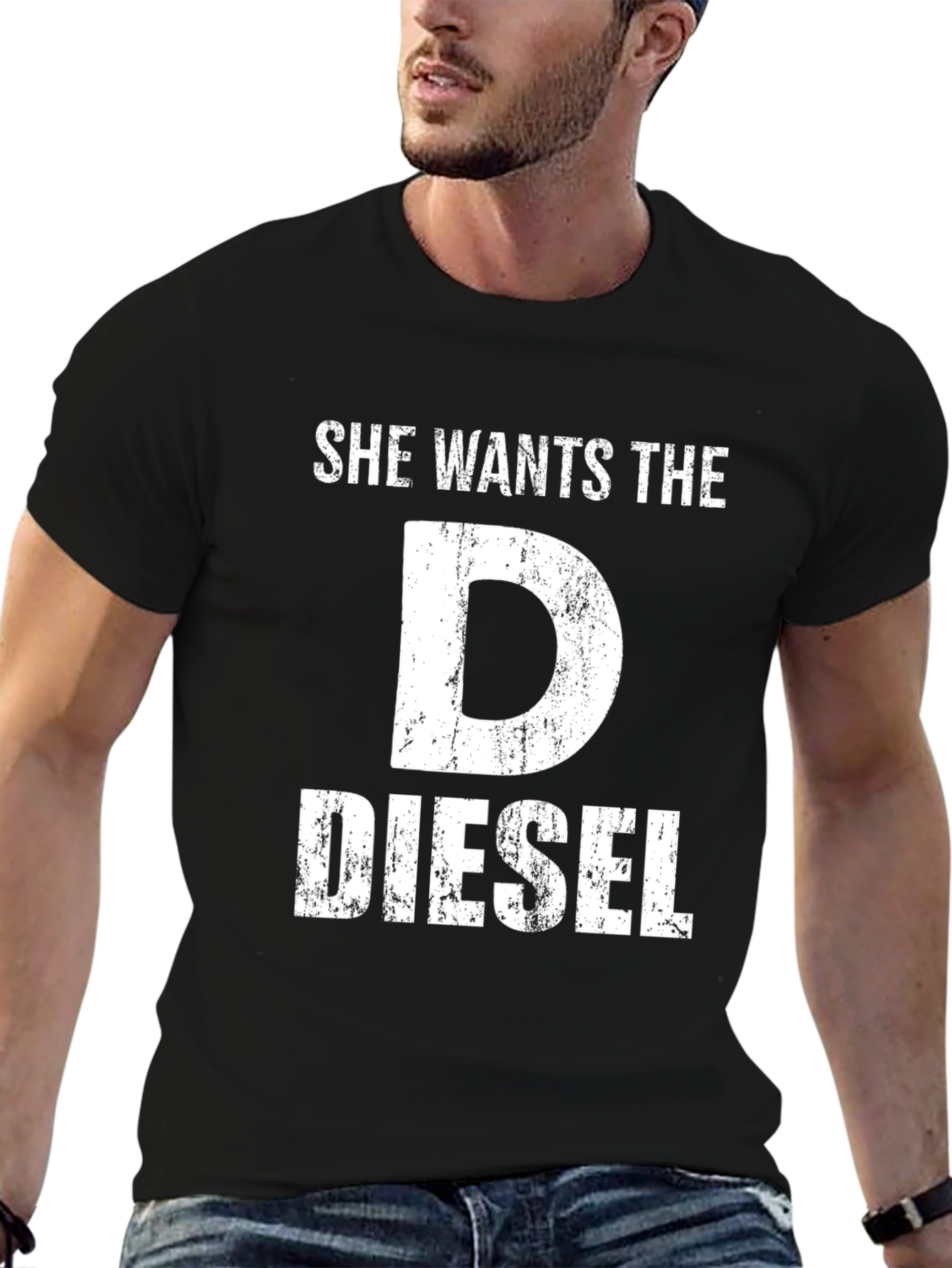 She Wants the D Diesel Black T-Shirt