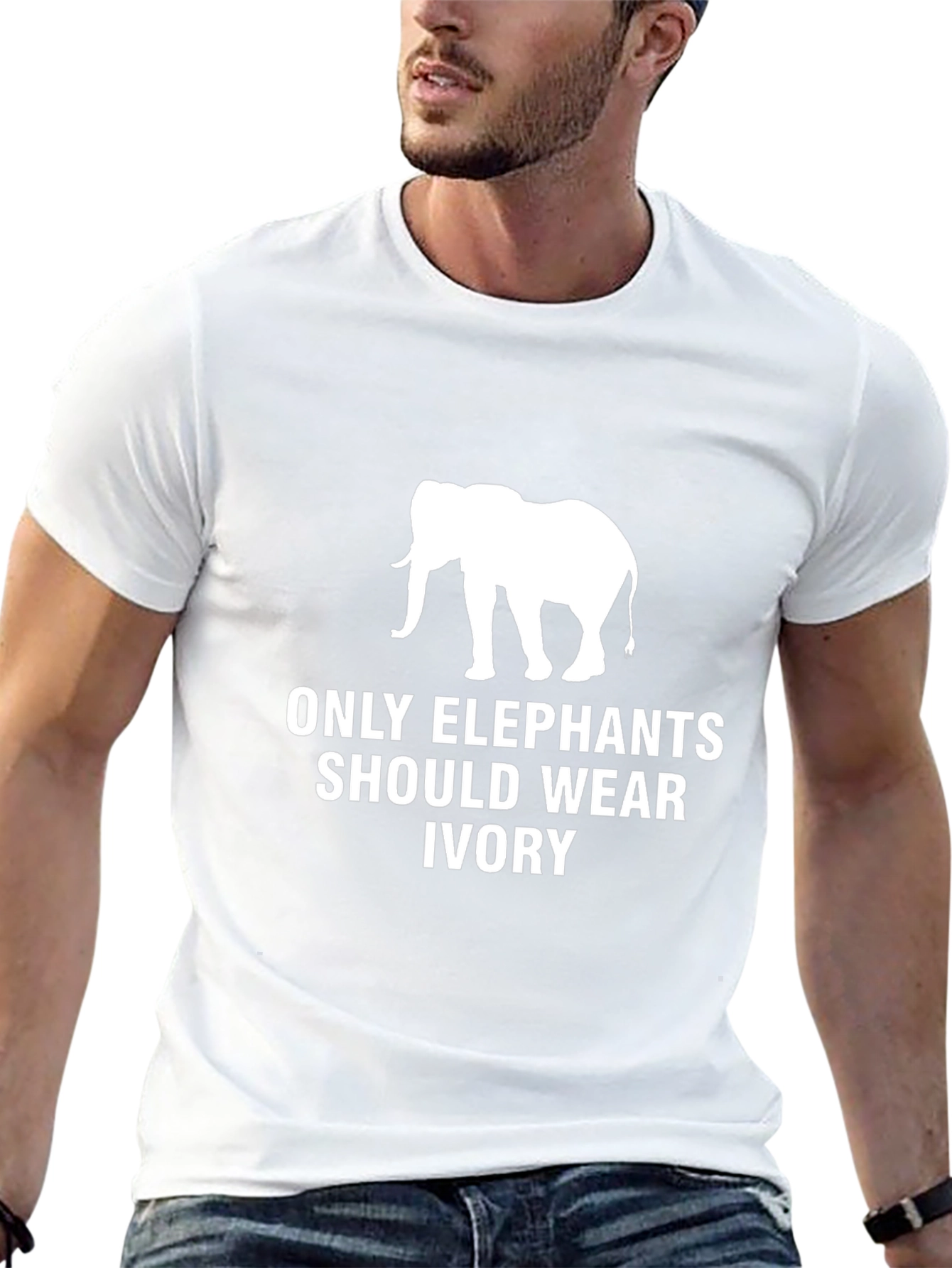 Elephant Ivory Graphic Tee - Animal Rights T-Shirt