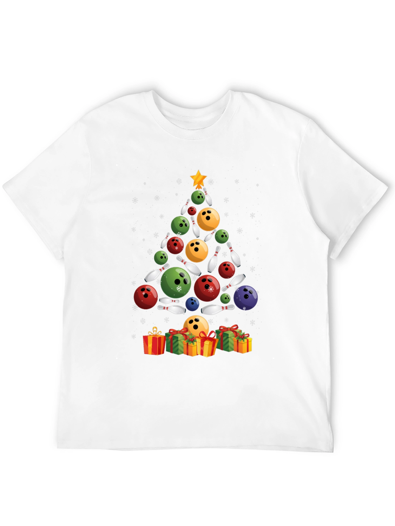 Bowling Christmas Tree T-Shirt