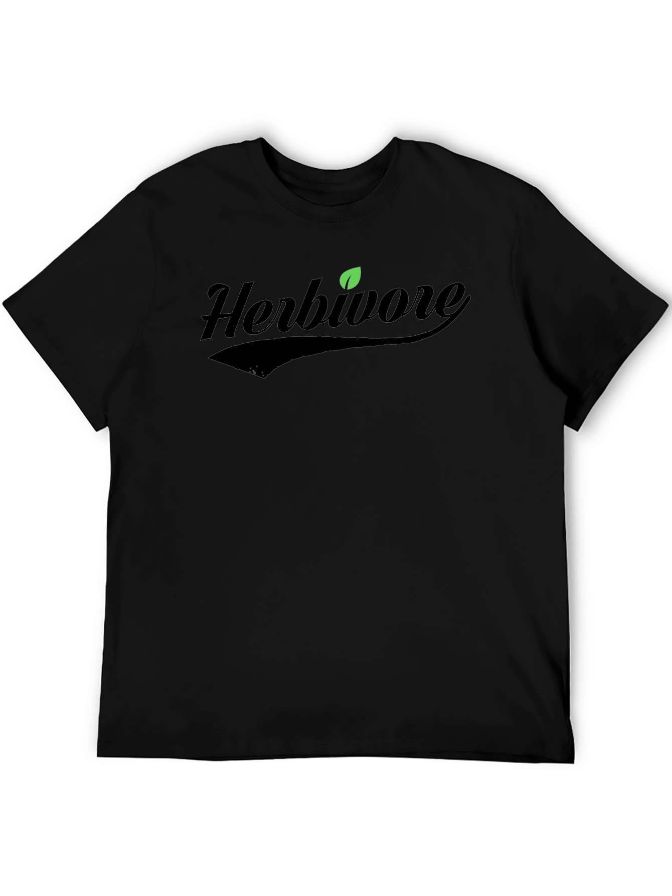 Herbivore T-Shirt - Black Plant Based Design