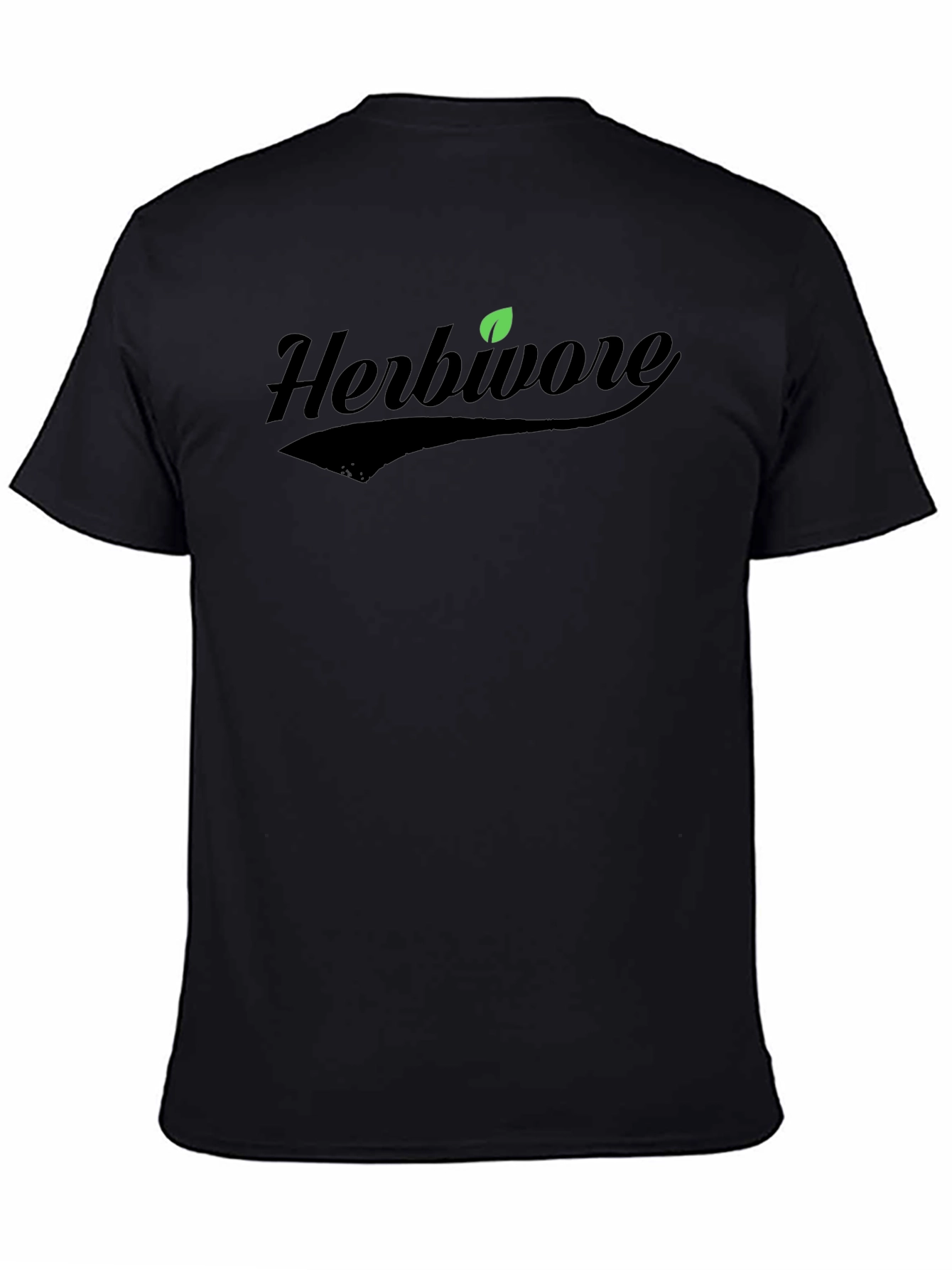 Herbivore T-Shirt - Black Plant Based Design
