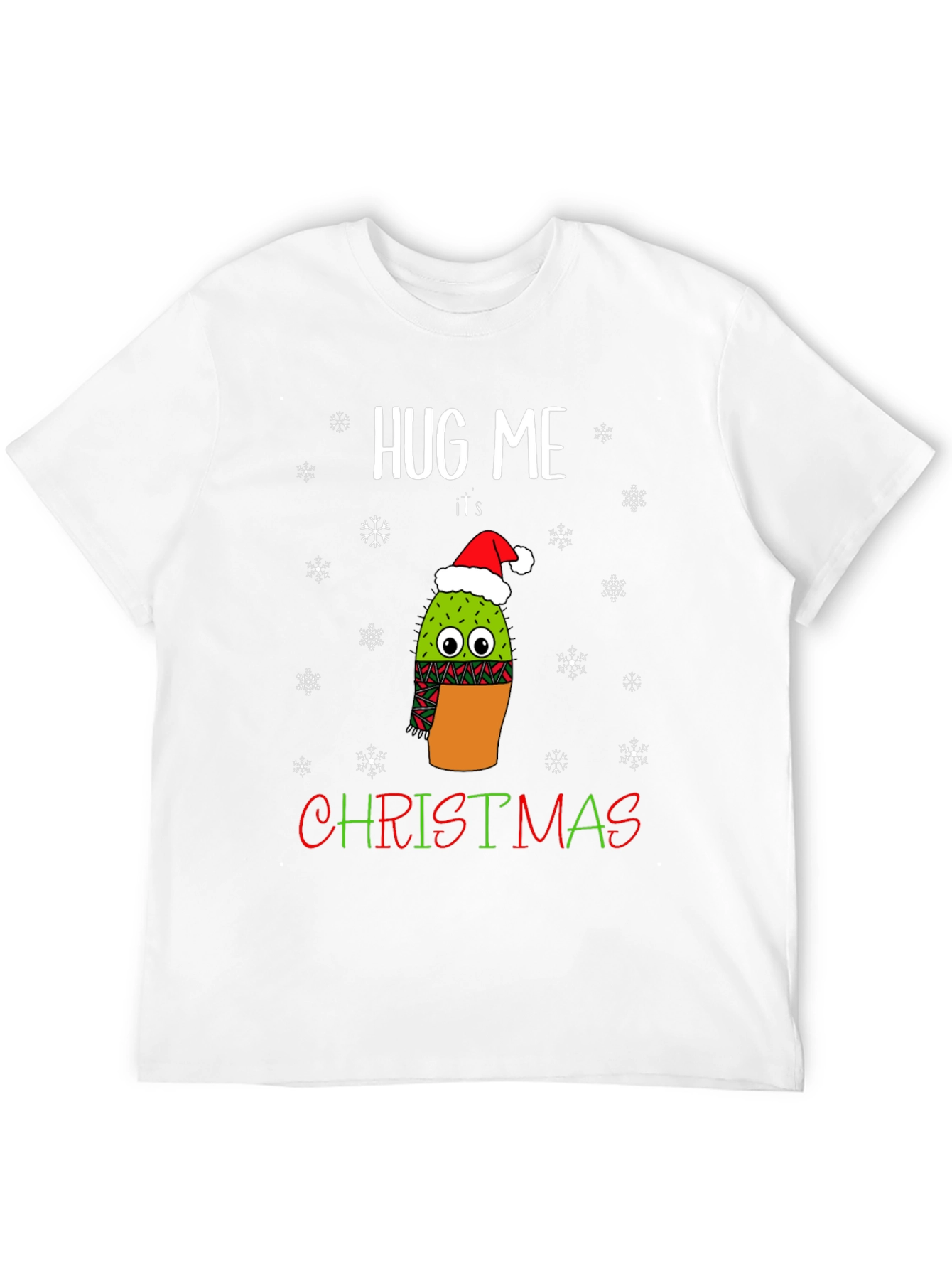 Hug Me Its Christmas Cactus T-Shirt