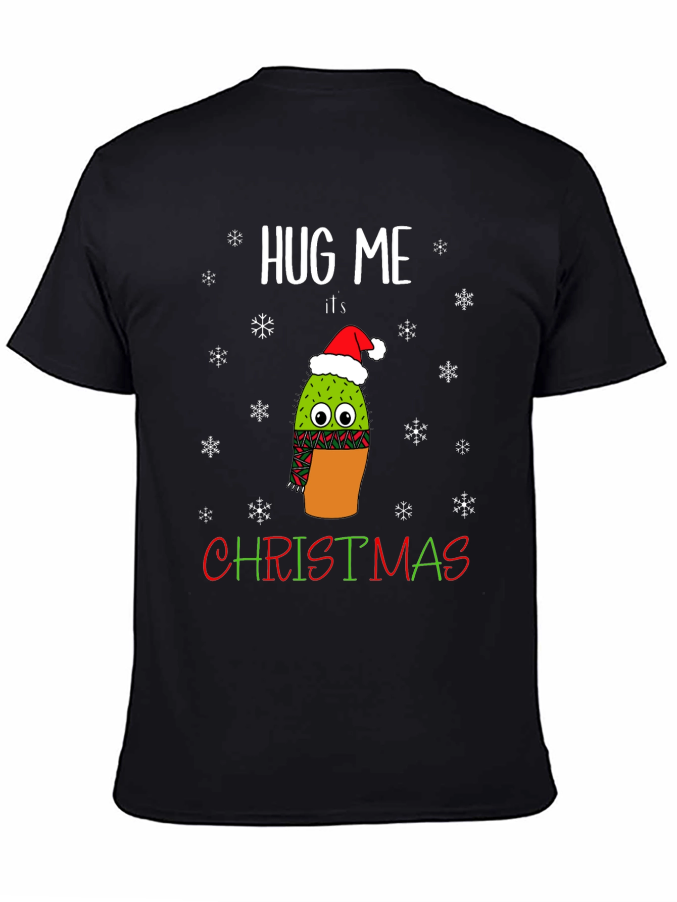 Hug Me Its Christmas Cactus T-Shirt