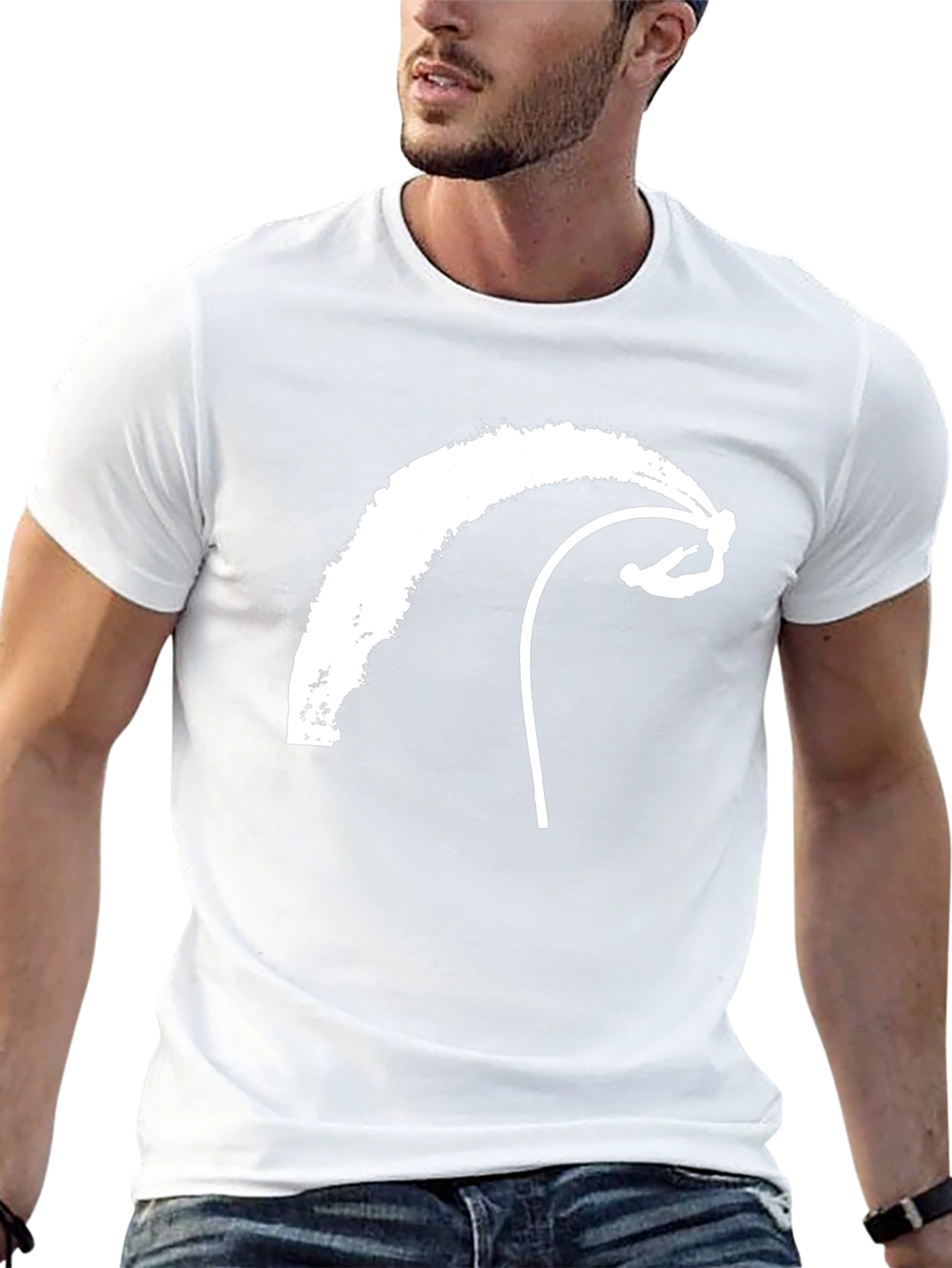 Wakeboarding Graphic Tee - Black Cotton T-Shirt