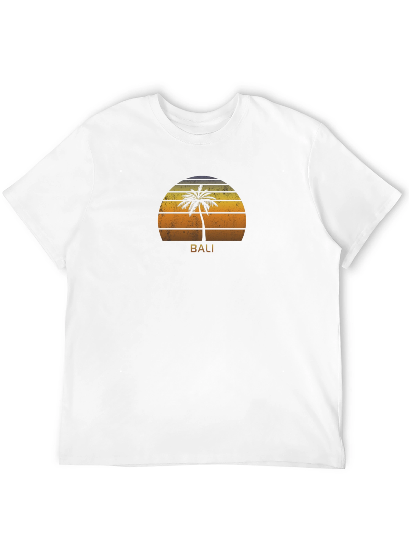 Bali Sunset Palm Tree Graphic Tee