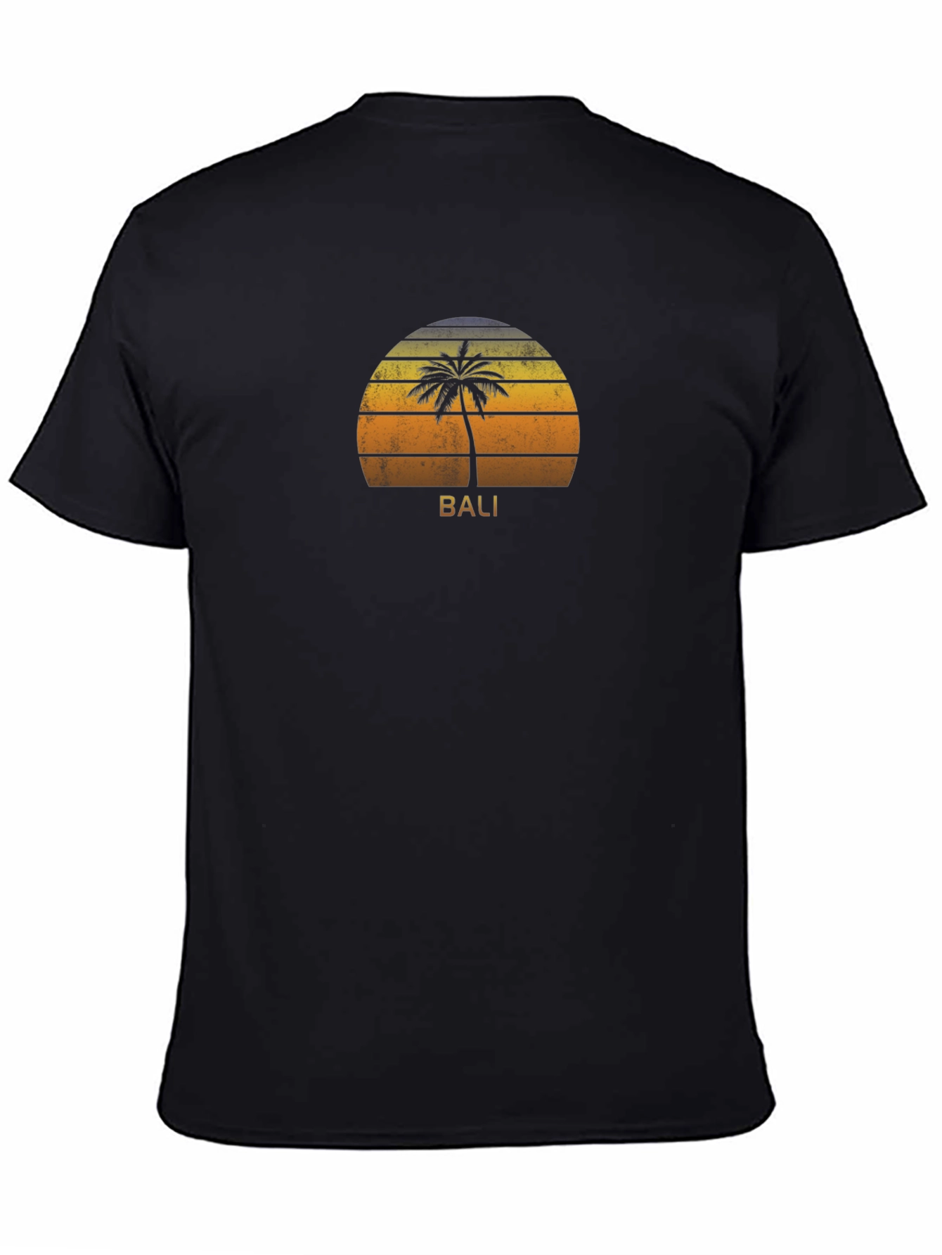 Bali Sunset Palm Tree Graphic Tee