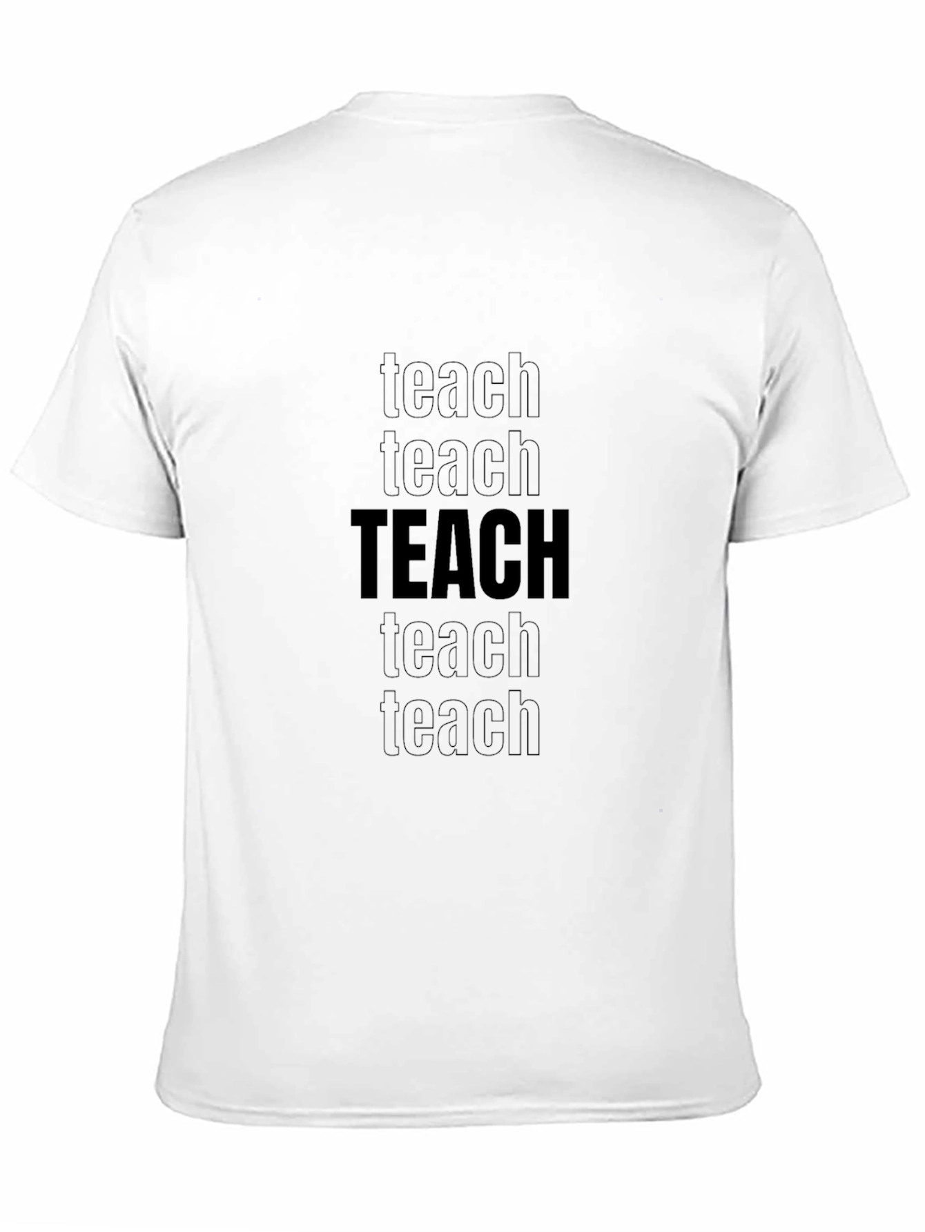 Teach Graphic Print Black T-Shirt