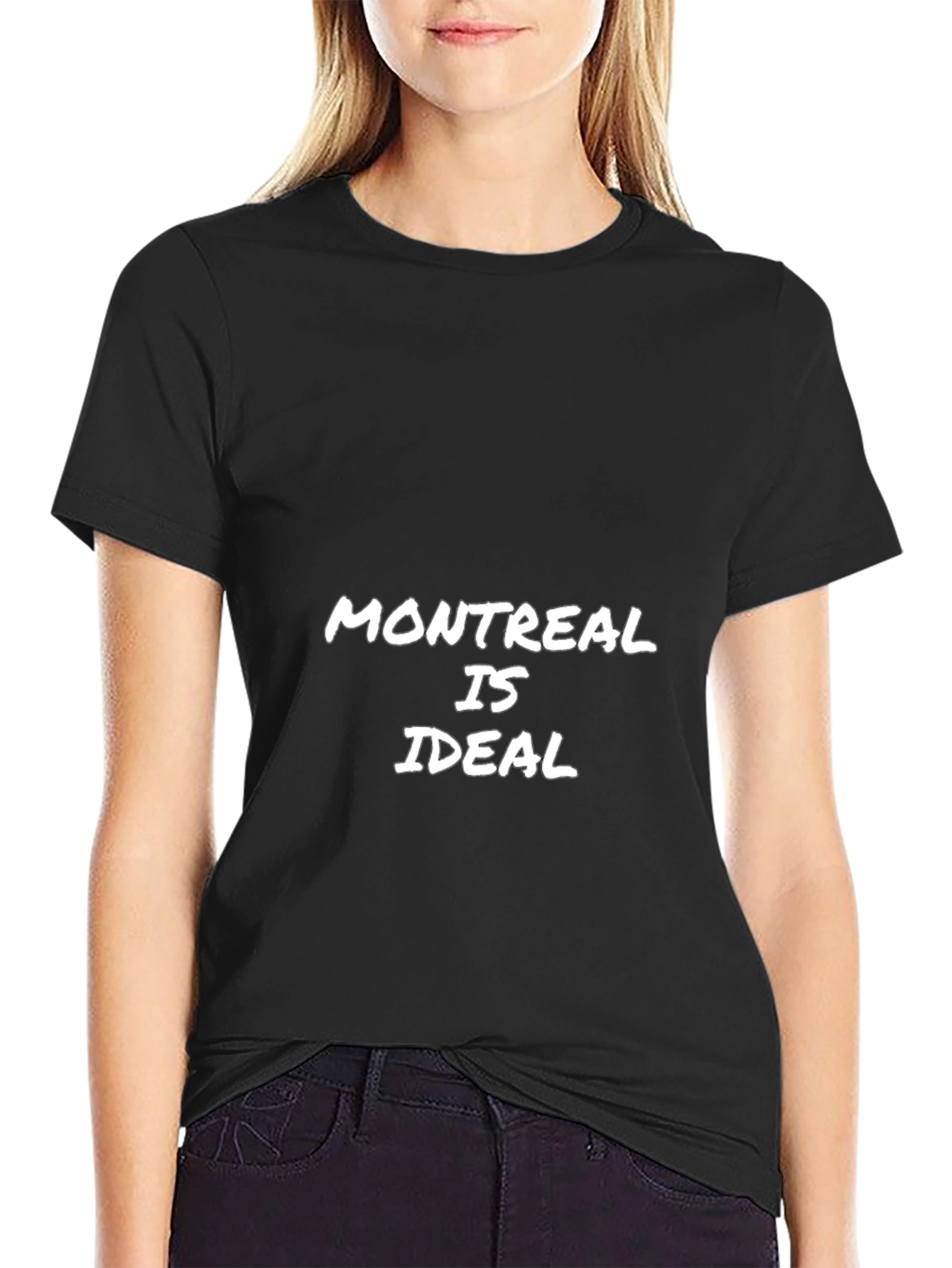 Montreal is Ideal Graphic Tee - Black