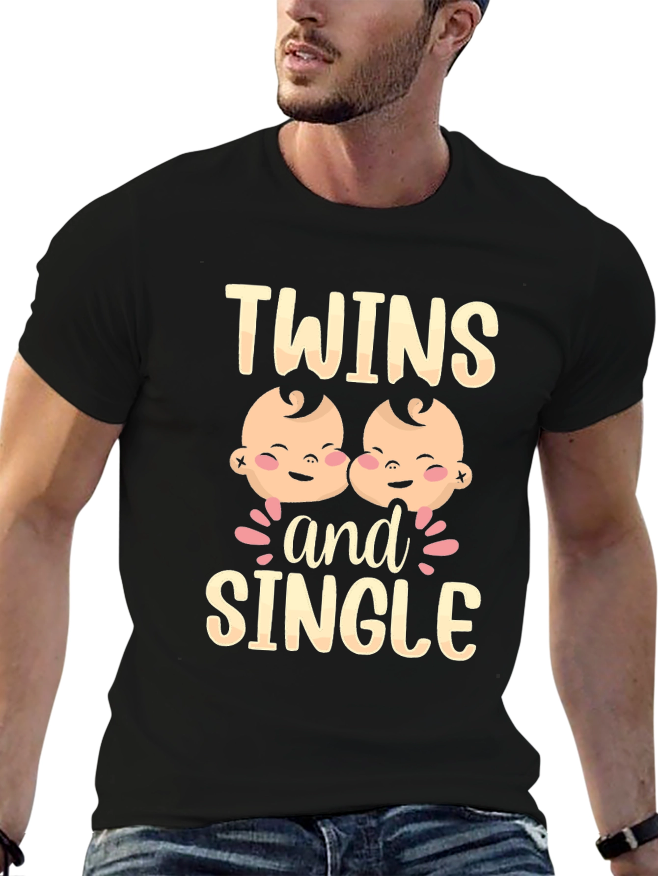 Twins and Single Funny Graphic Tee