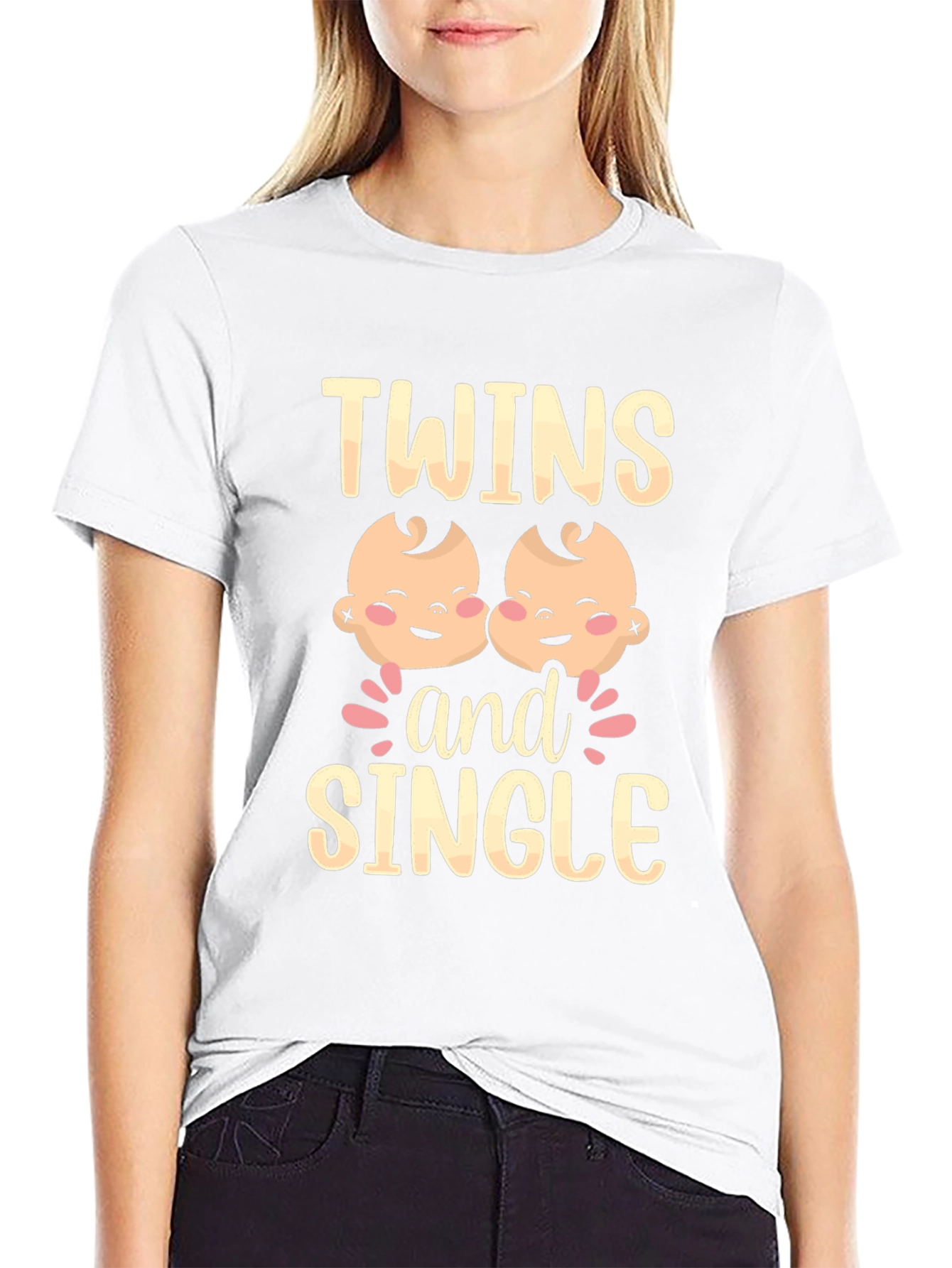Twins and Single Funny Graphic Tee